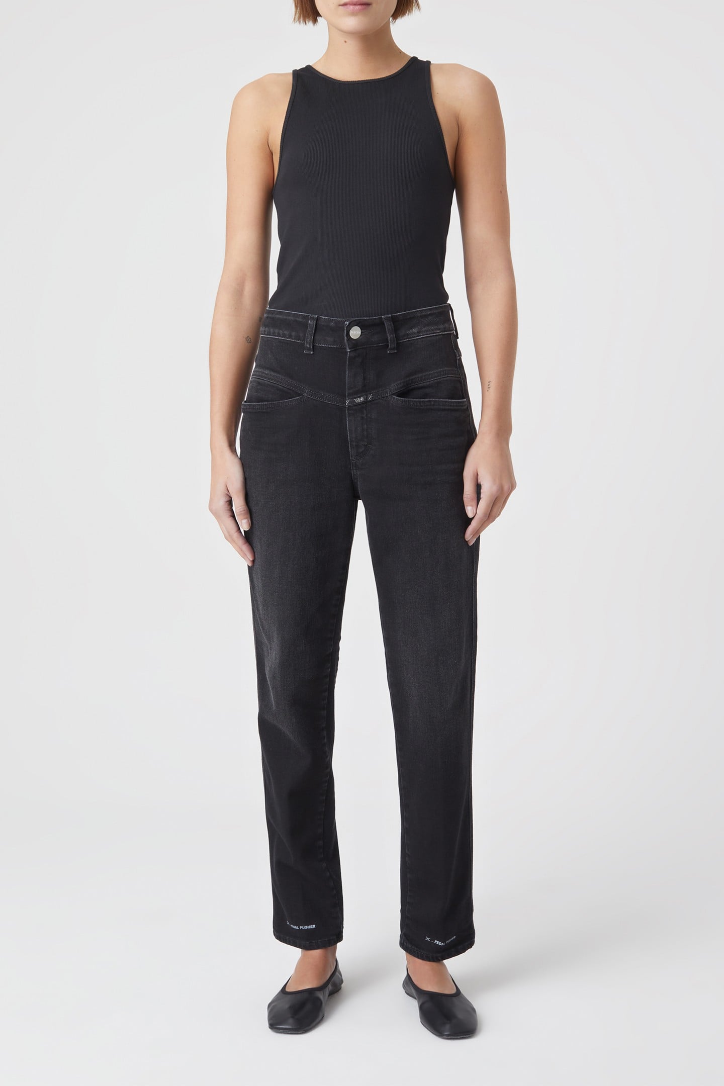 PEDAL PUSHER JEANS DARK GREY 5