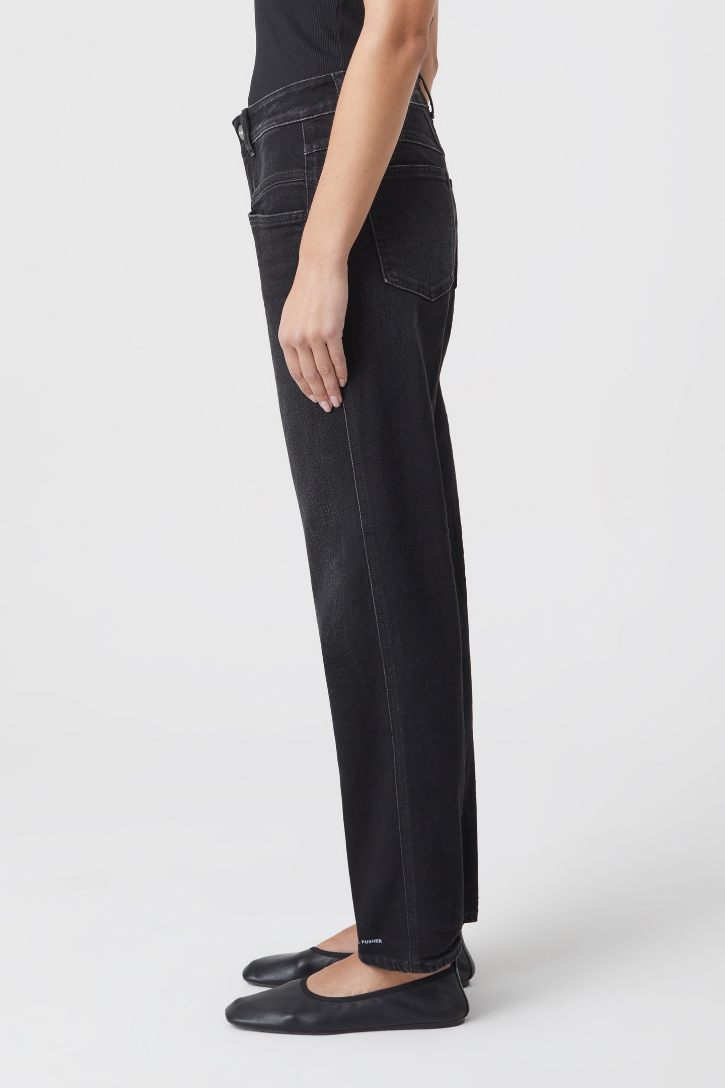 PEDAL PUSHER JEANS DARK GREY 6