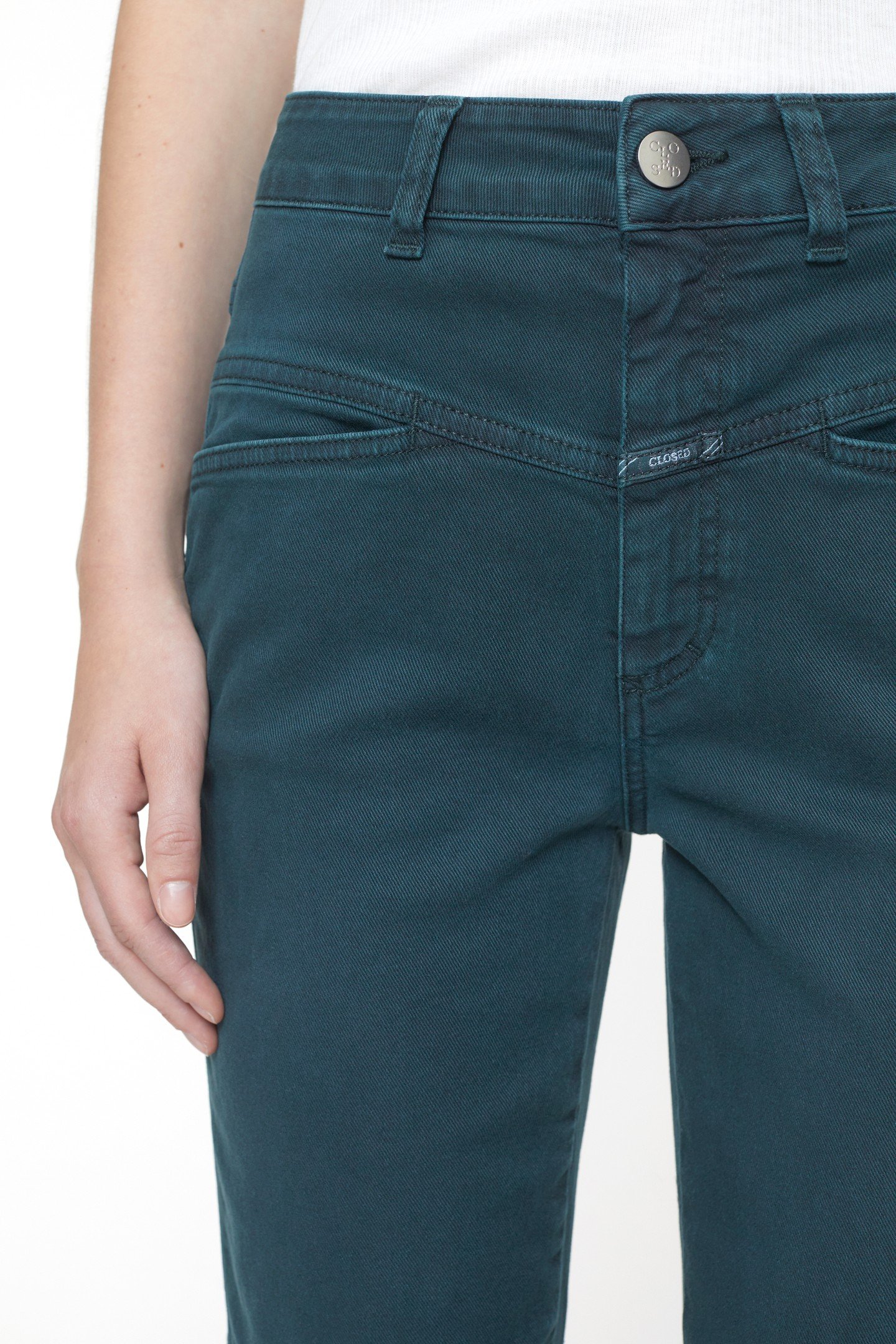 PEDAL PUSHER JEANS FERN GREEN 7