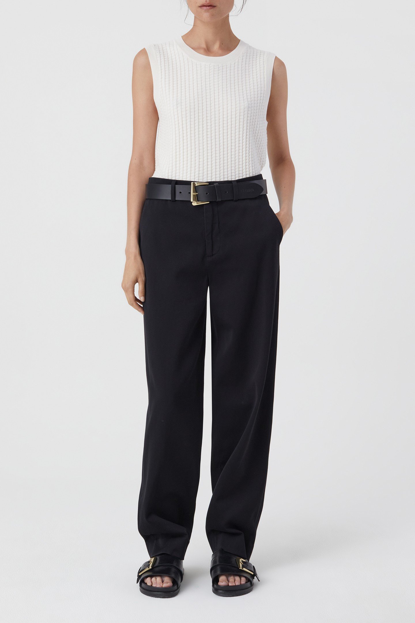 VEST CREW NECK KNITS IVORY 5