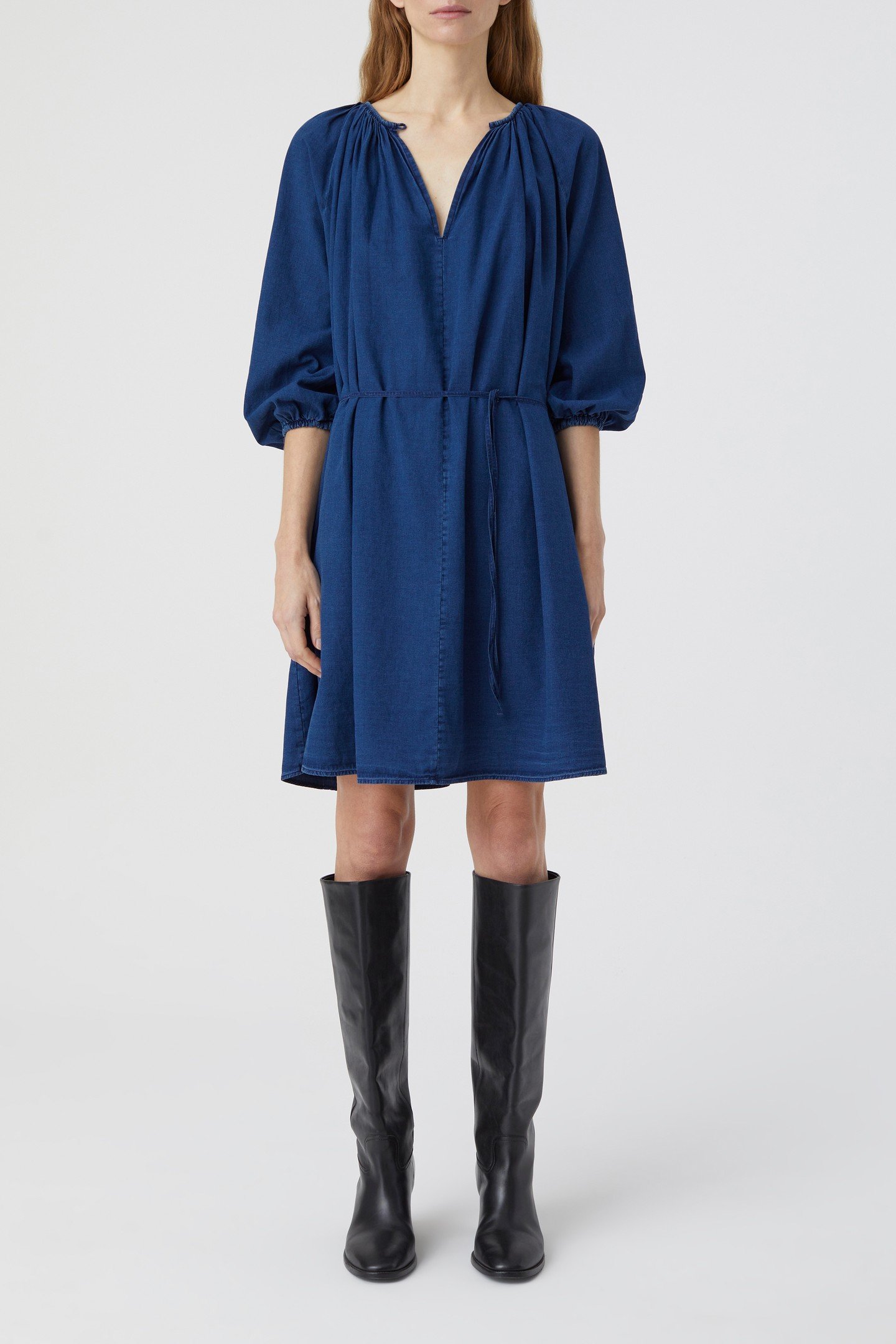 SHORT BELTED DRESS DARK BLUE by Closed