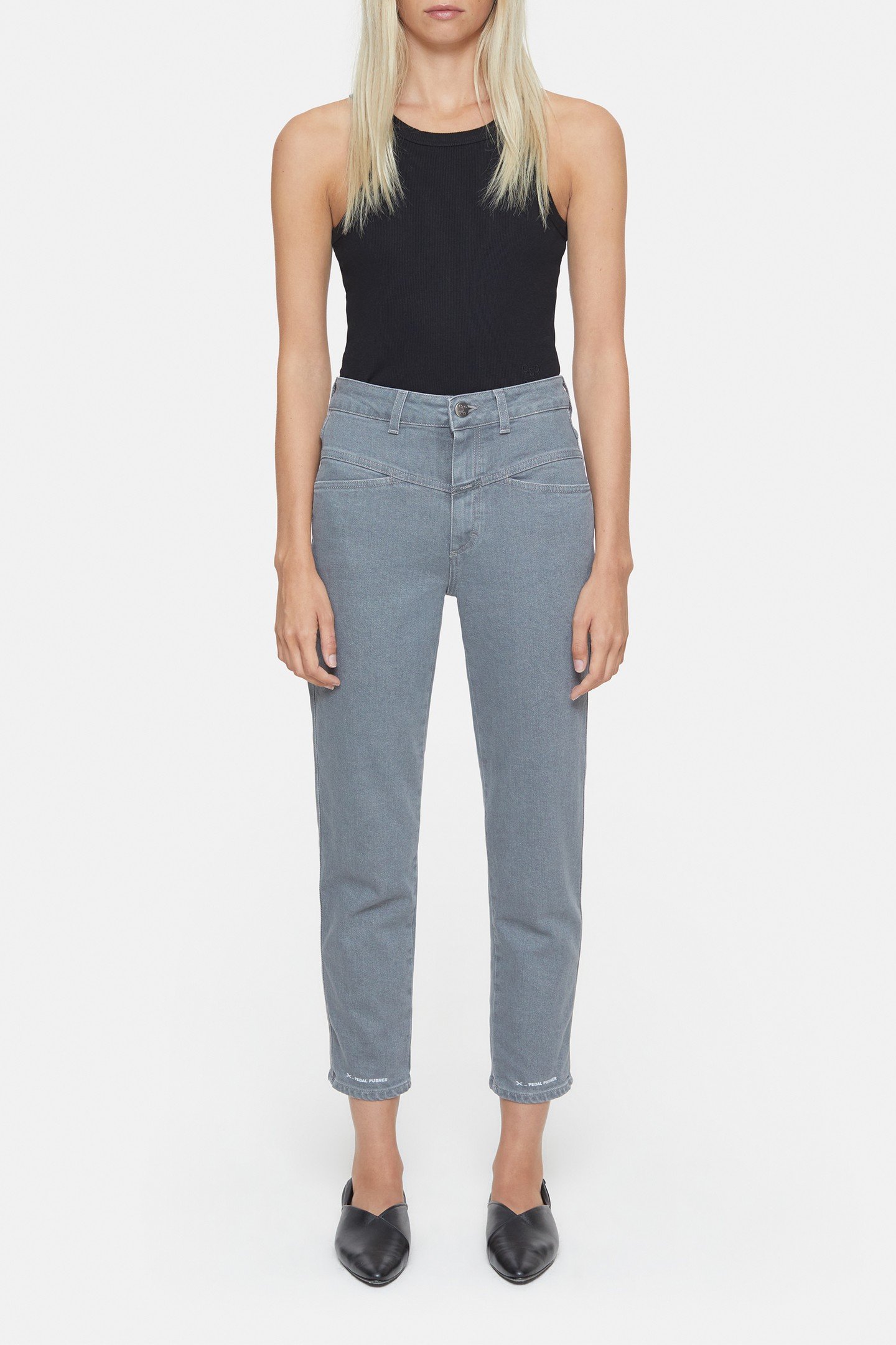 PEDAL PUSHER JEANS MID GREY 3