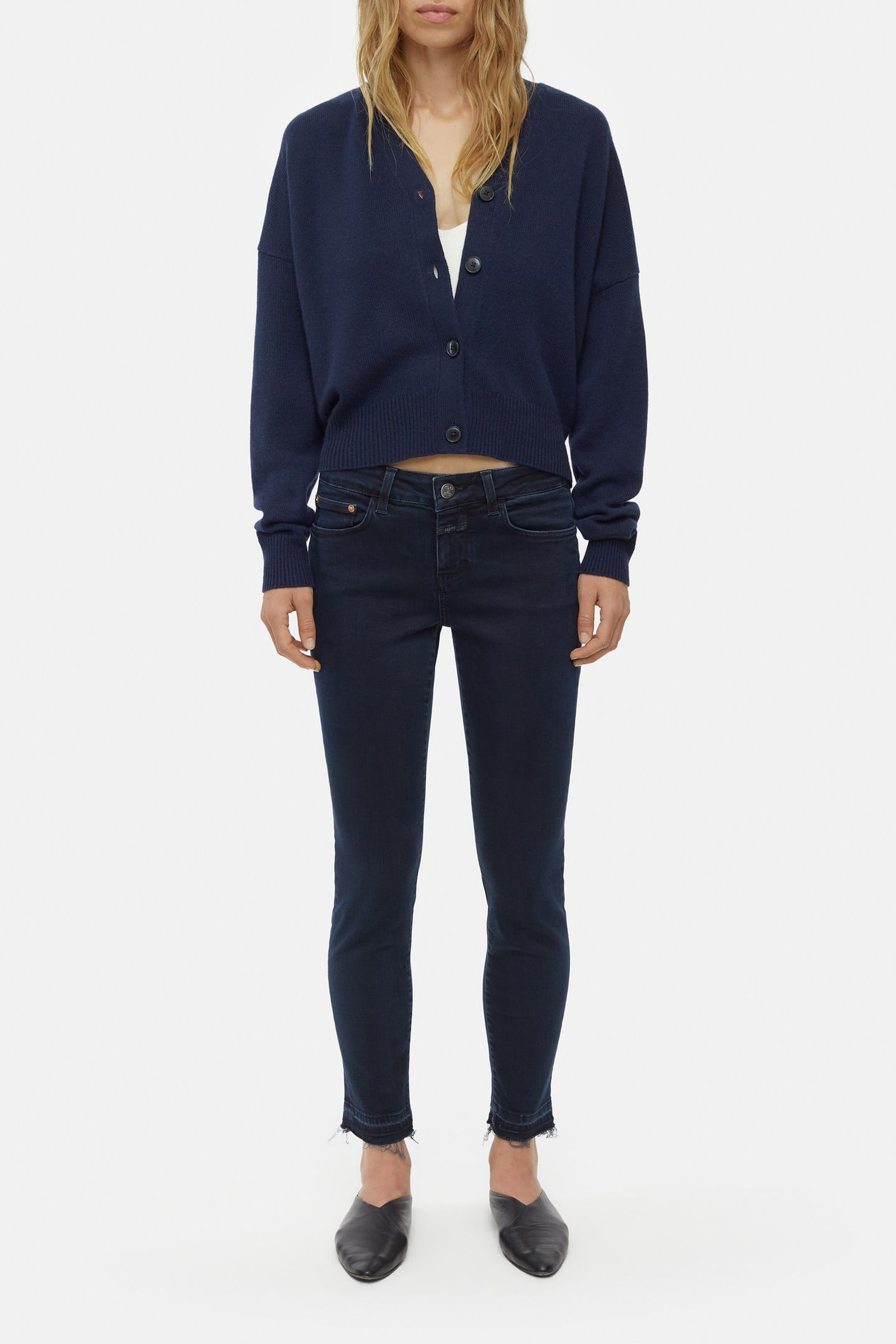Closed Baker Jeans Blue/black Maat: W28L34 | Skinny Jeans Outlet | Dames | Zwart