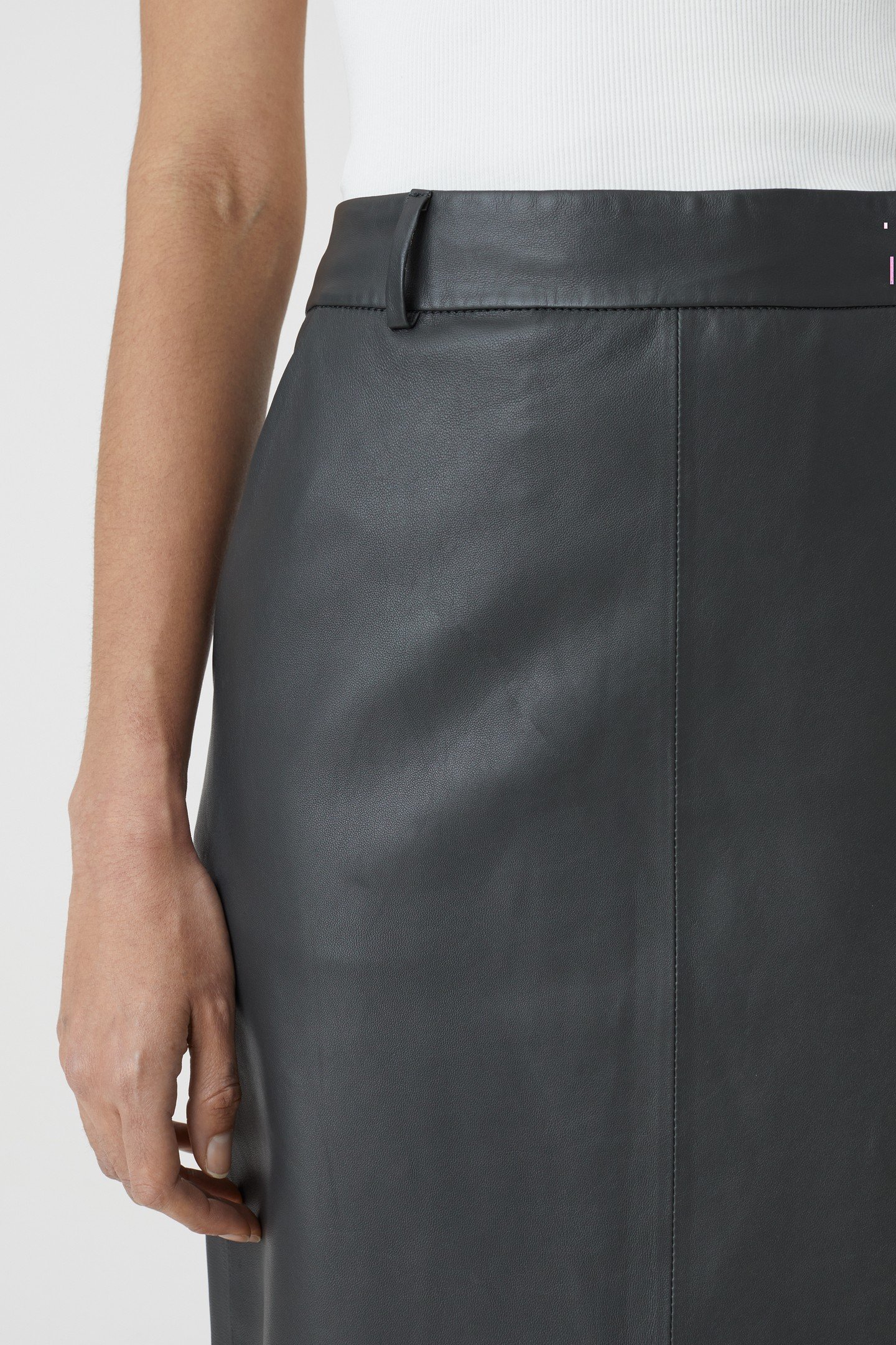 SLIM PENCIL SKIRT CHARCOAL 4