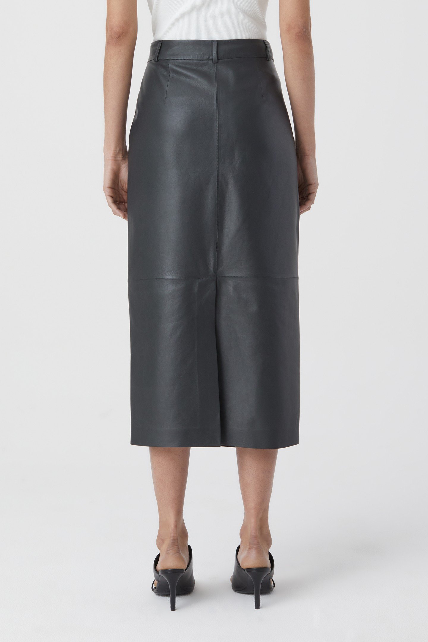 SLIM PENCIL SKIRT CHARCOAL 6