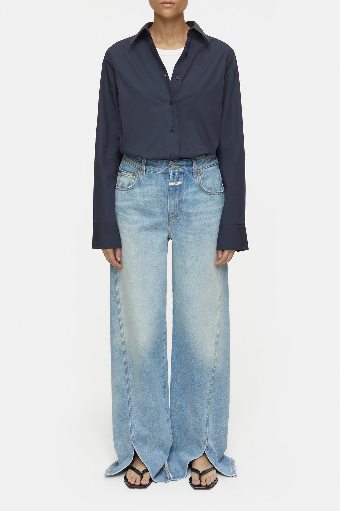 STRAIGHT FITTED SHIRT & BLOUSES DARK NIGHT 4