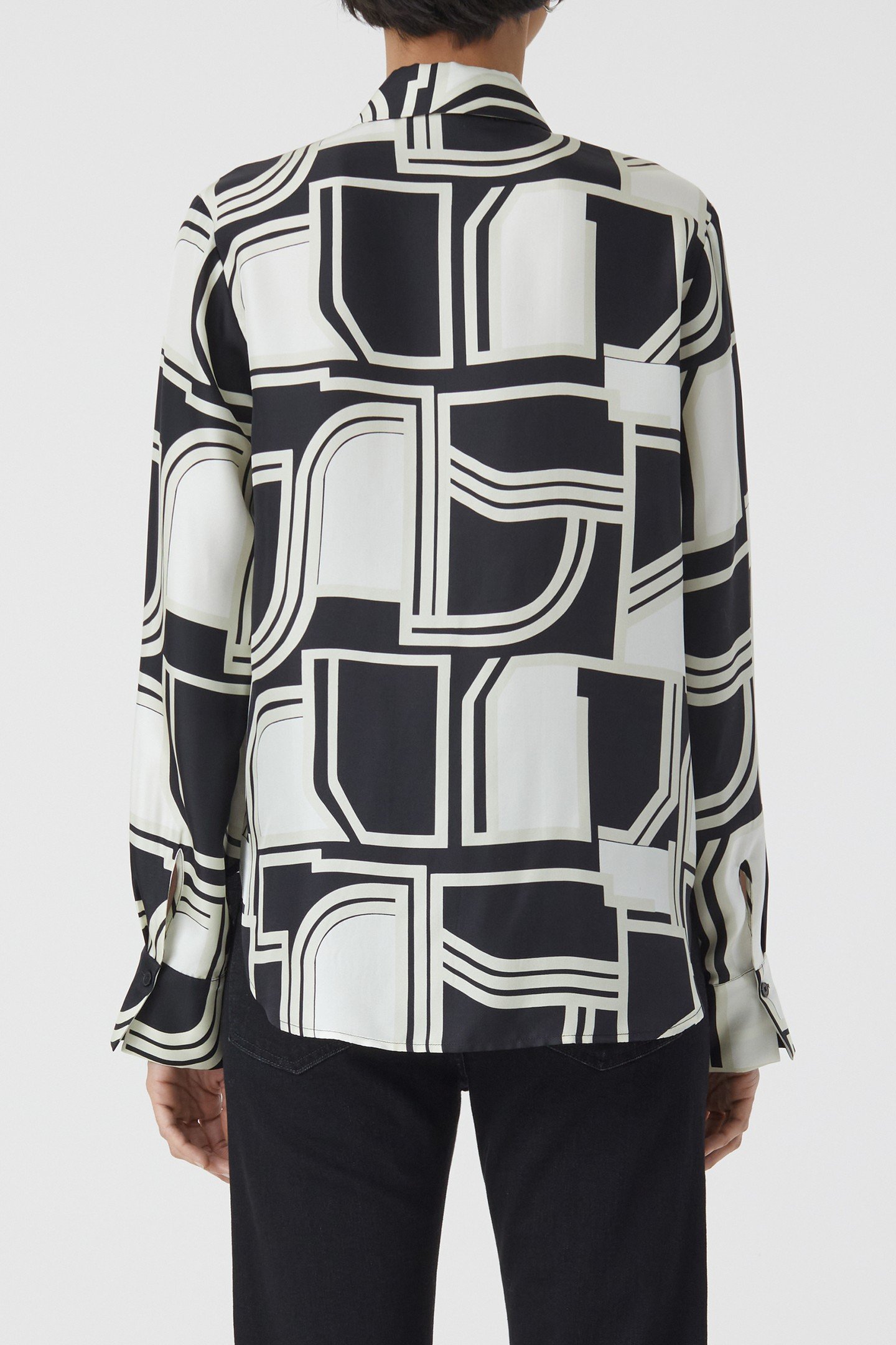 STRAIGHT FITTED SHIRT & BLOUSES BLACK 4