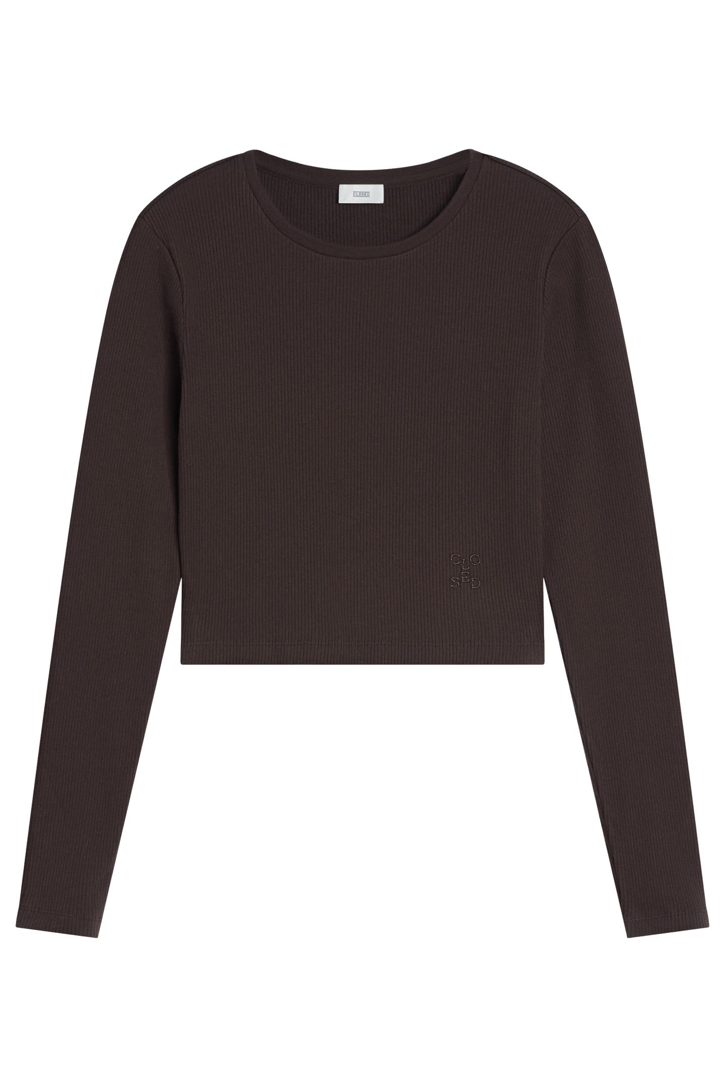 CROPPED LONGSLEEVE T-SHIRTS MOCHA 1