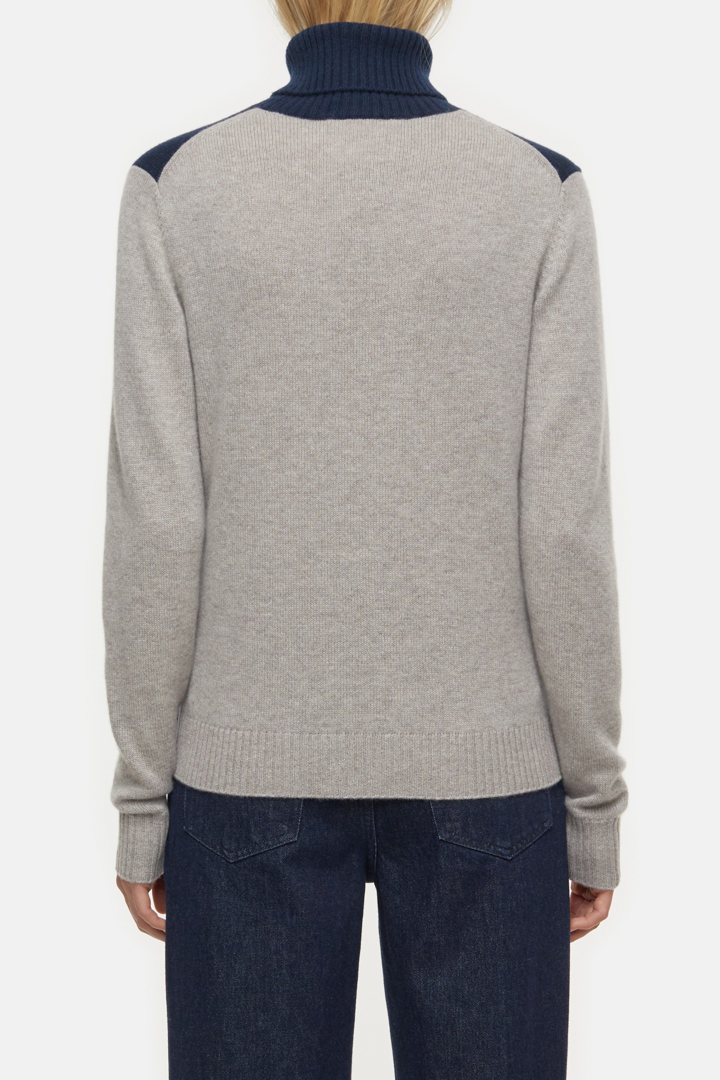 ROLL NECK LONG SLEEVE KNITS SPACE BLUE 9