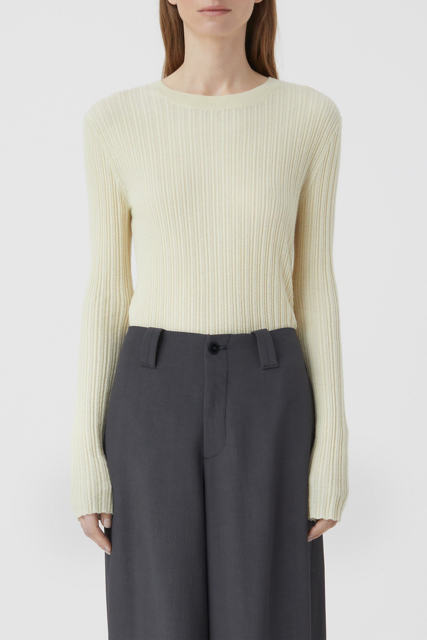 CREW NECK LONG SLEEVE KNITS SHELL 2