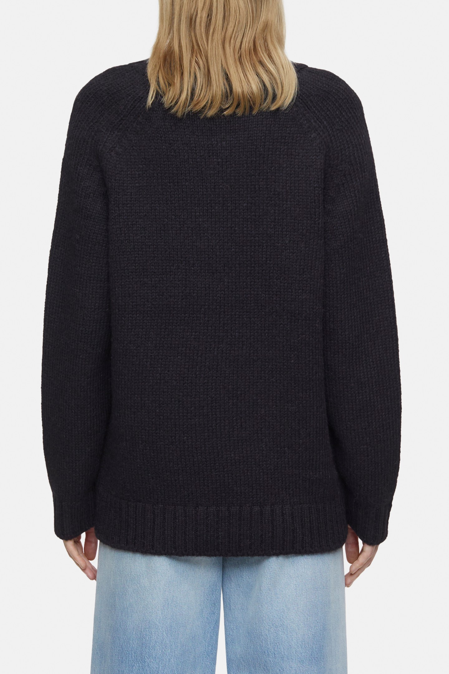 CREW NECK LONG SLEEVES KNITS BLACK 9