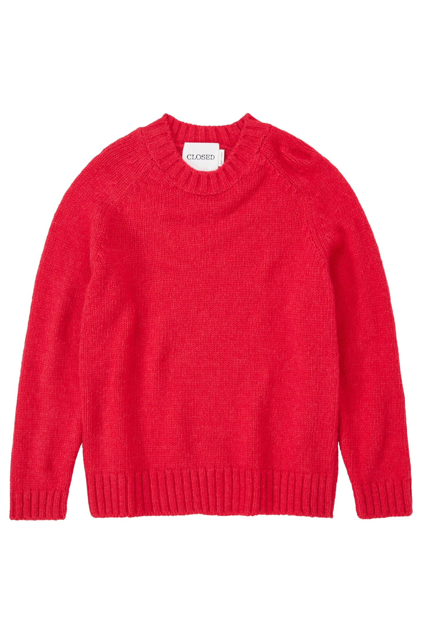 CREW NECK LONG SLEEVES KNITS FIERY PINK 4