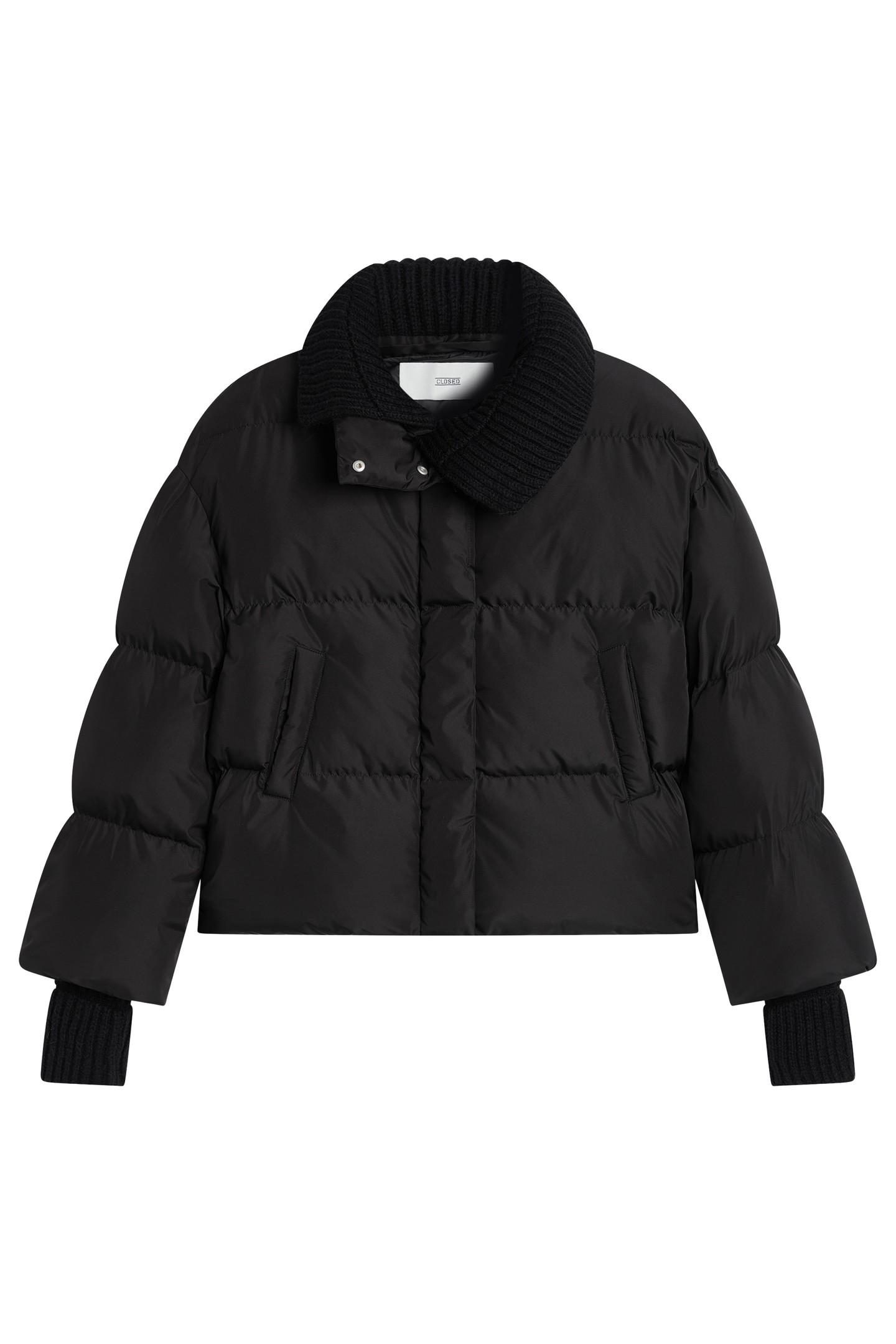 CROPPED PUFFER JACKET BLACK 1