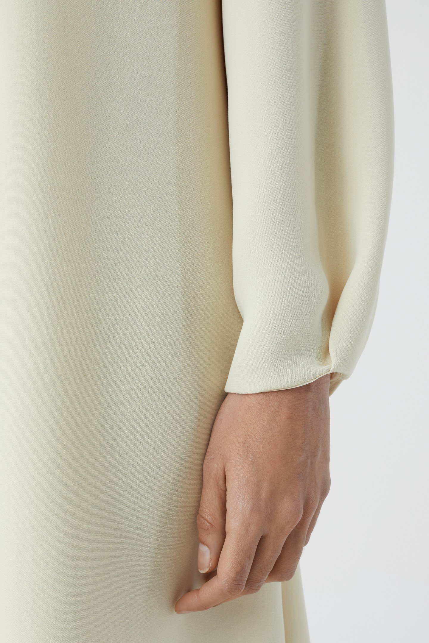 DEEP NECK LONG SLEEVE DRESS SHELL 7