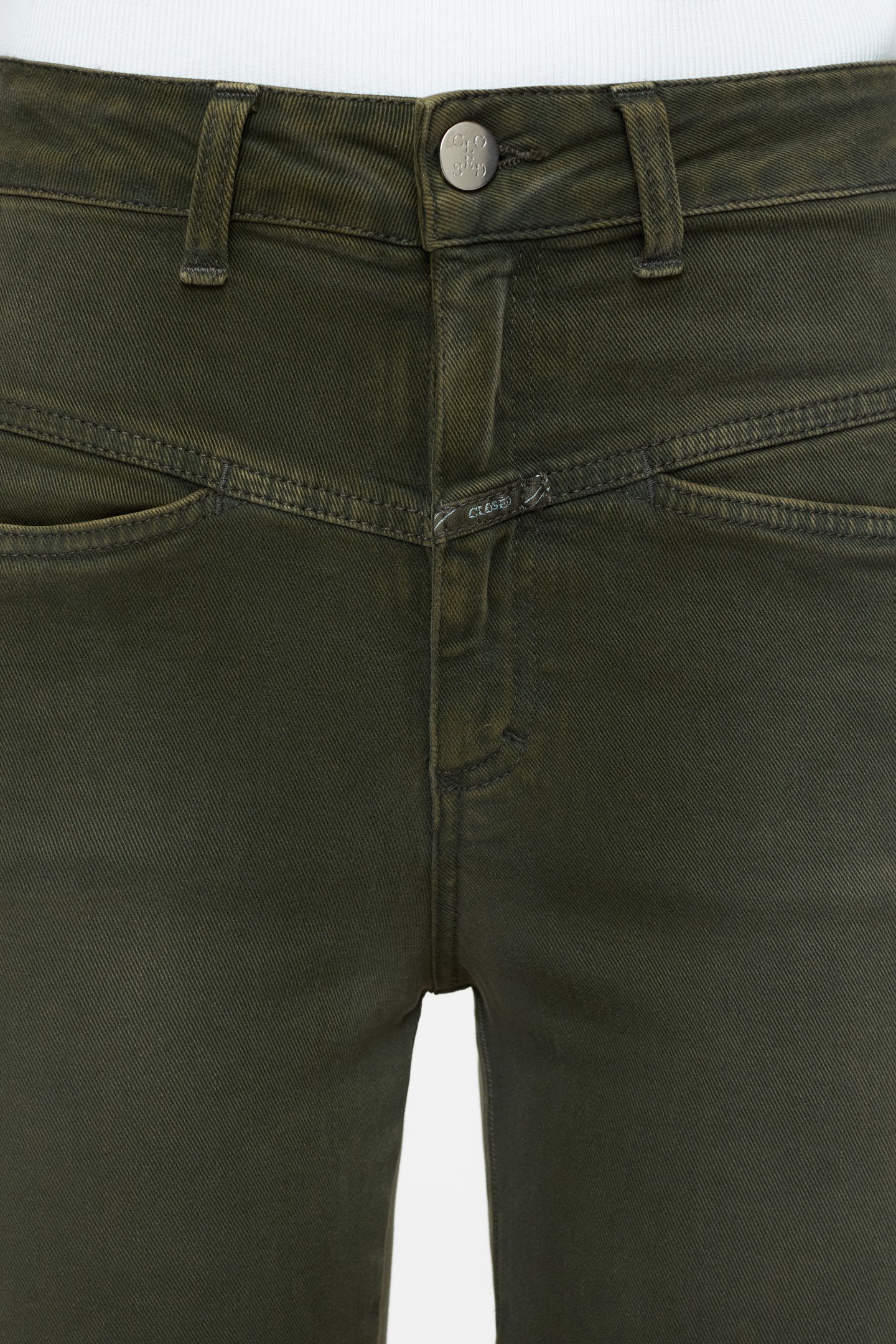 PEDAL PUSHER JEANS GREEN WEED 5
