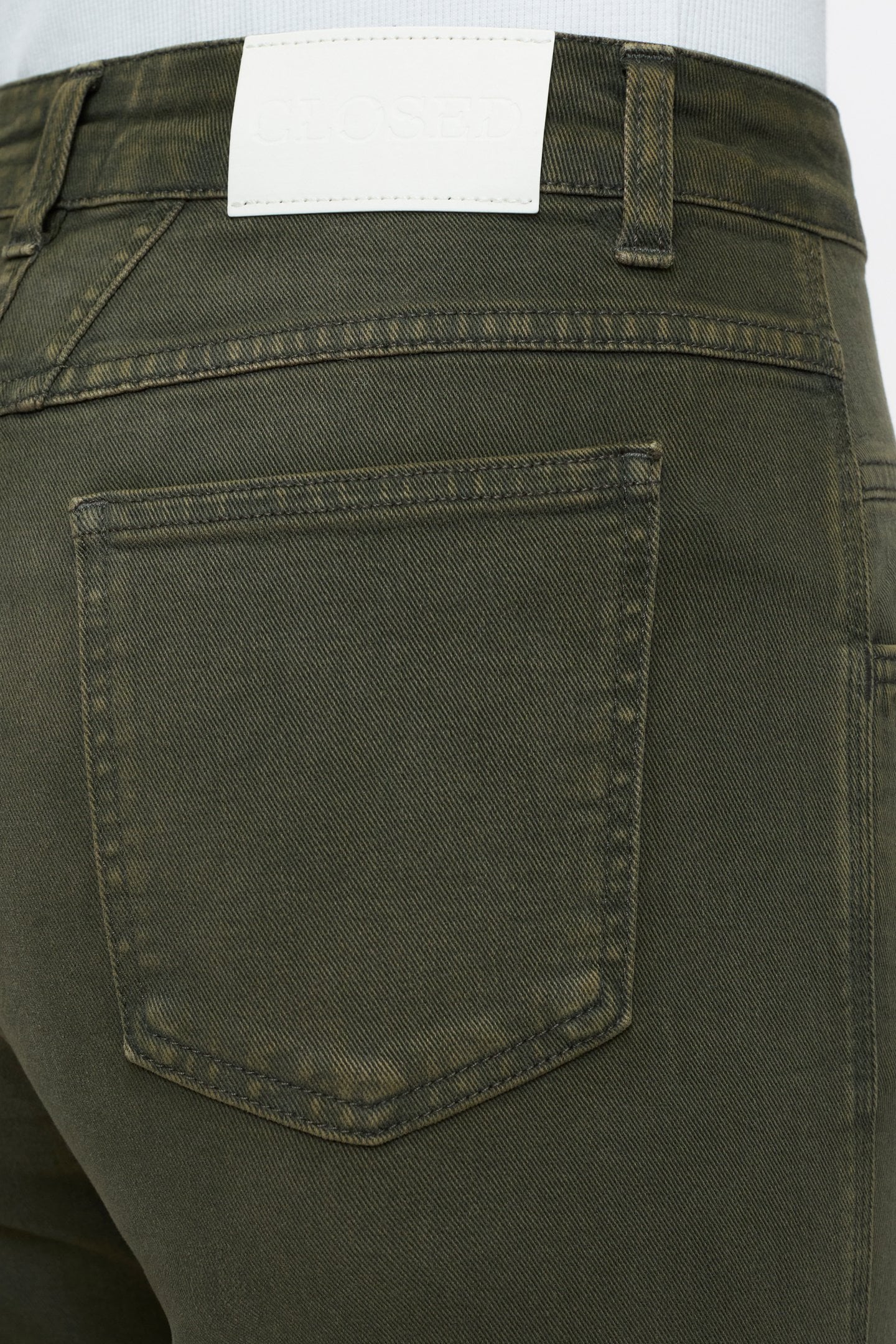 PEDAL PUSHER JEANS GREEN WEED 4