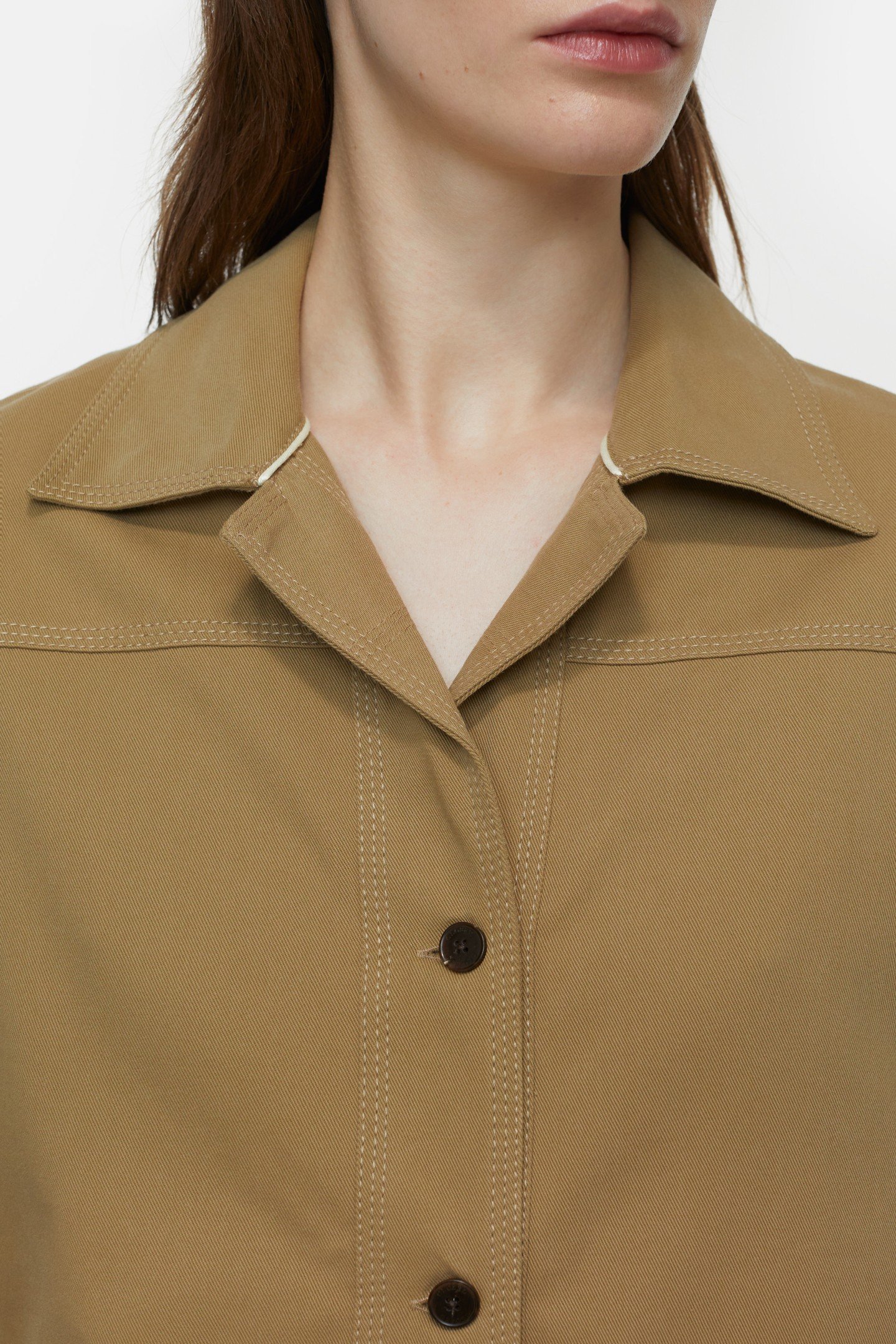 FITTED OVERSHIRT & BLOUSES TAUPE BEIGE 5
