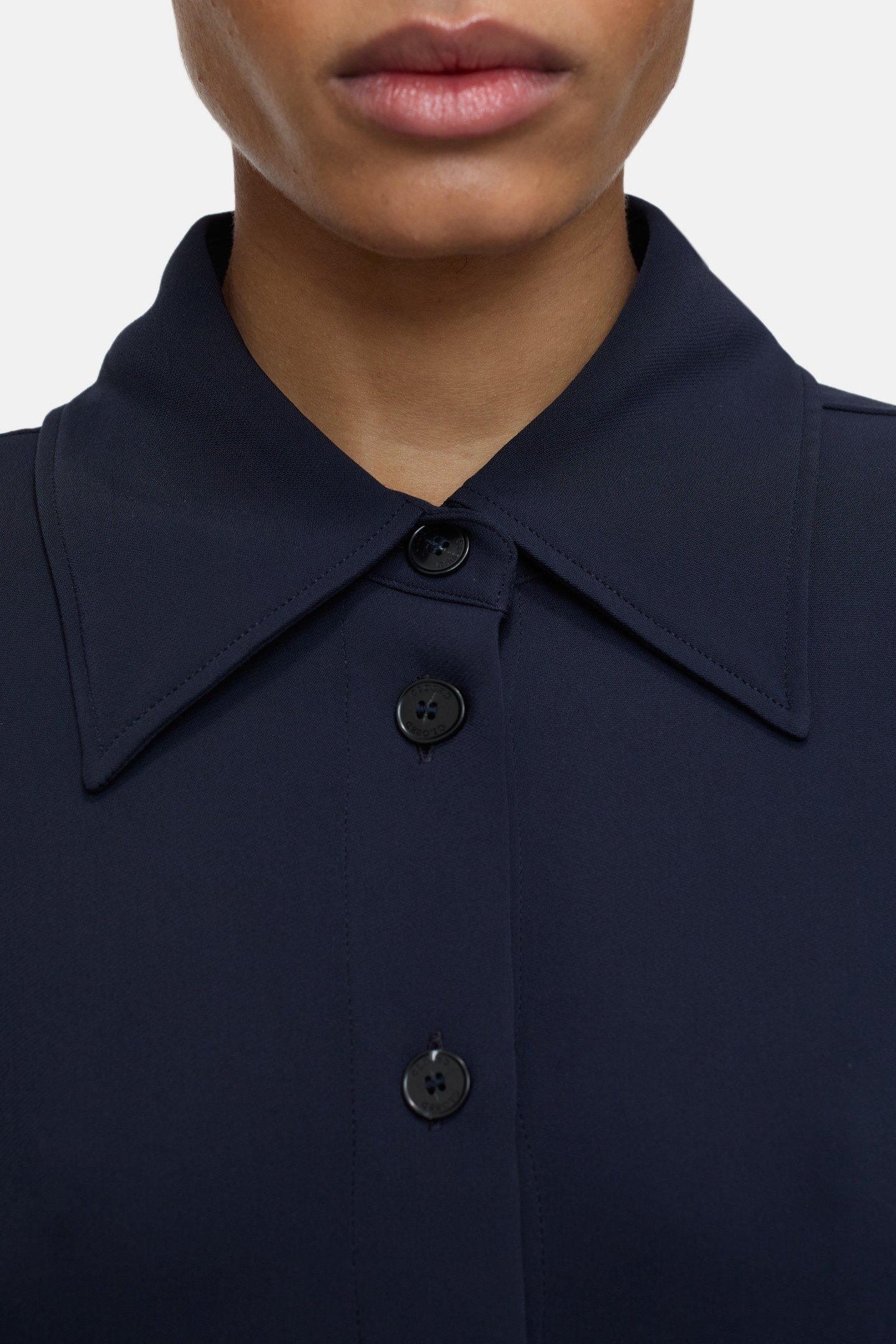 SLIM BLOUSE SHIRT DARK NIGHT 5