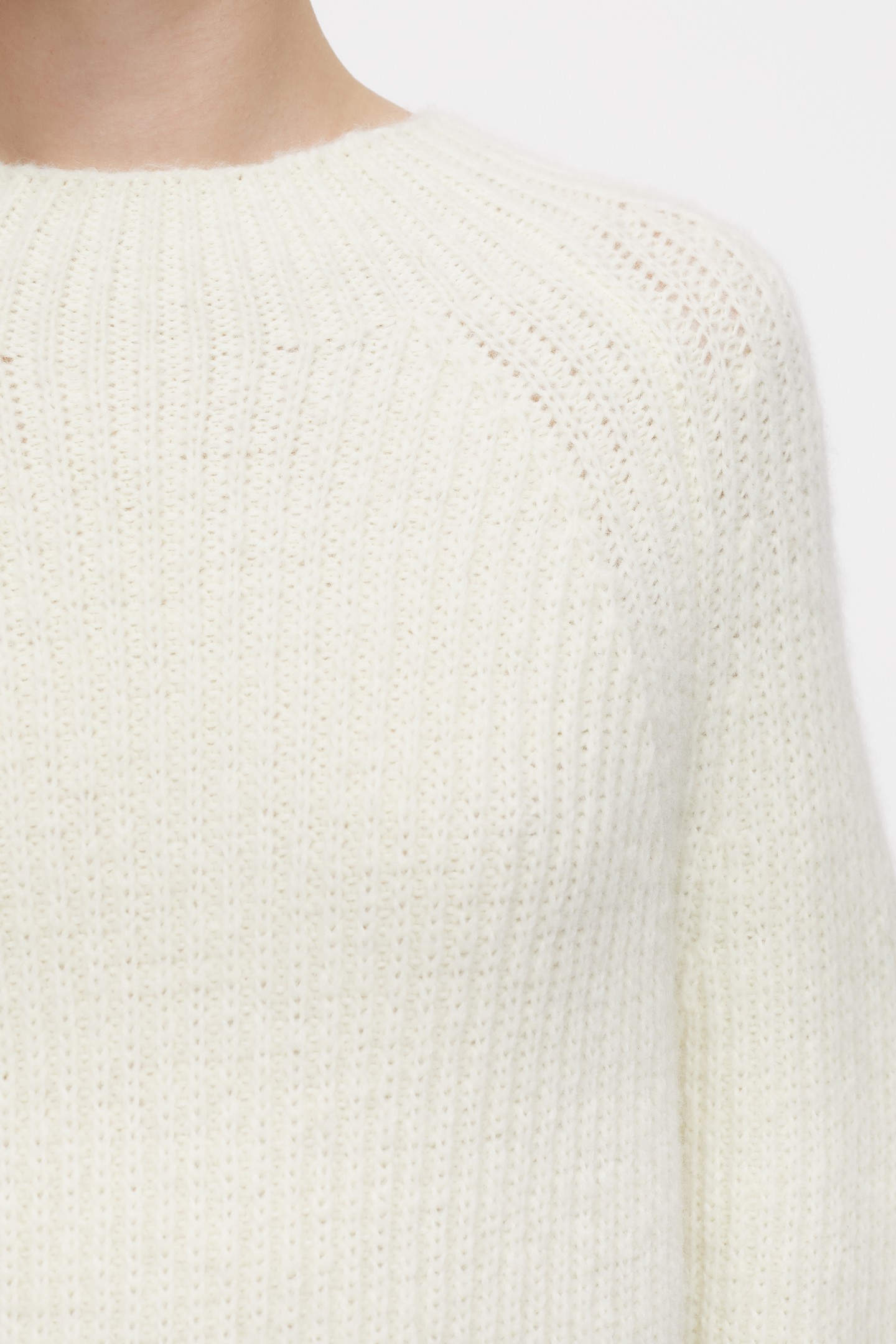 CROPPED LONG SLEEVE KNITS VANILLA 7