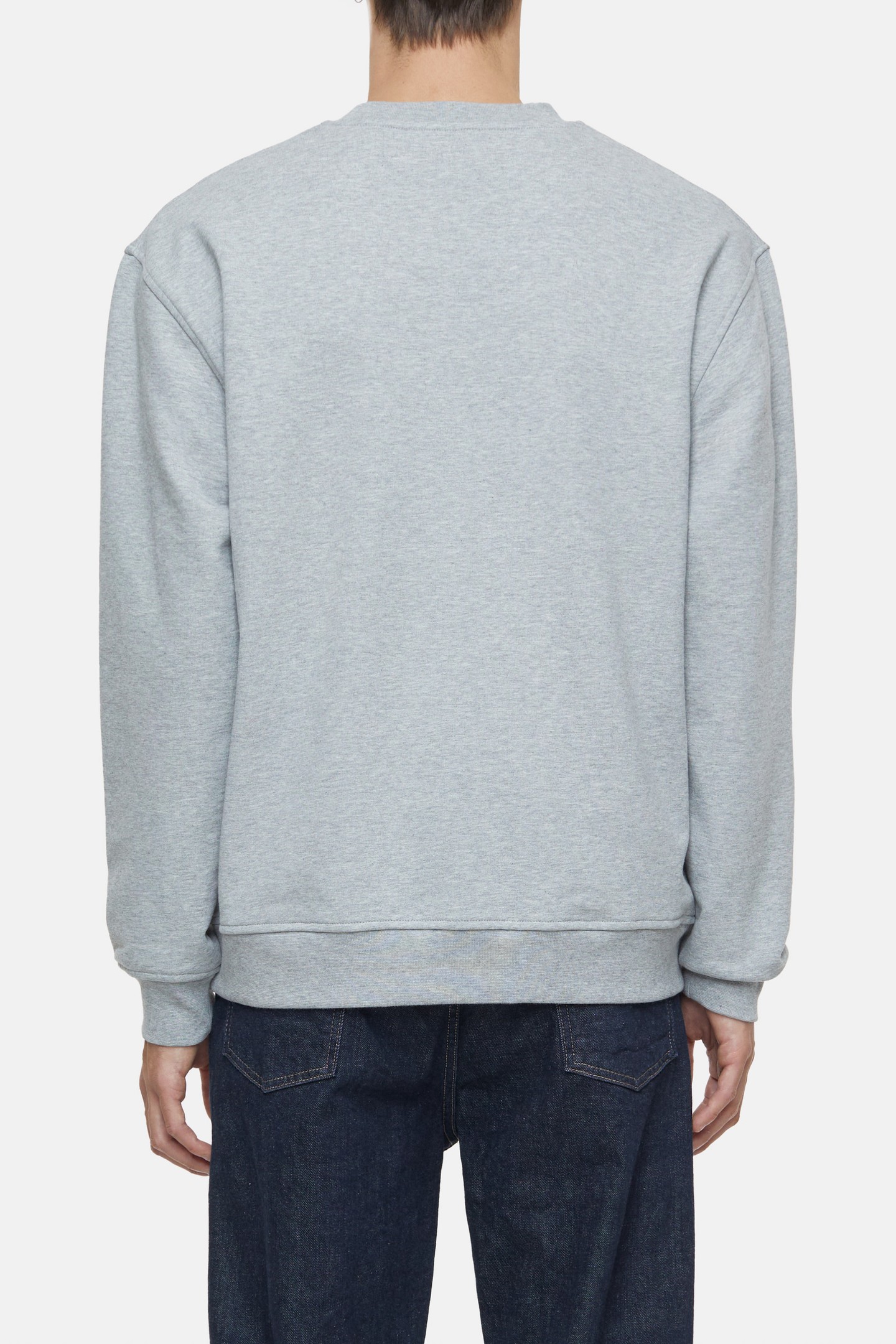 LOGO CREWNECK SWEAT T-SHIRTS LIGHT GREY MELANGE 5