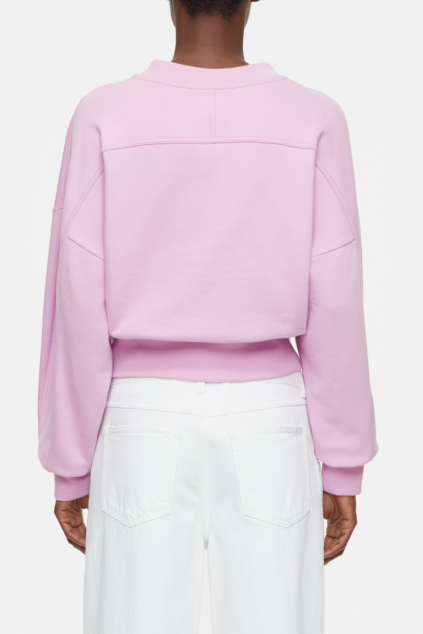 CROPPED CREW NECK T-SHIRTS PINK POENY 2