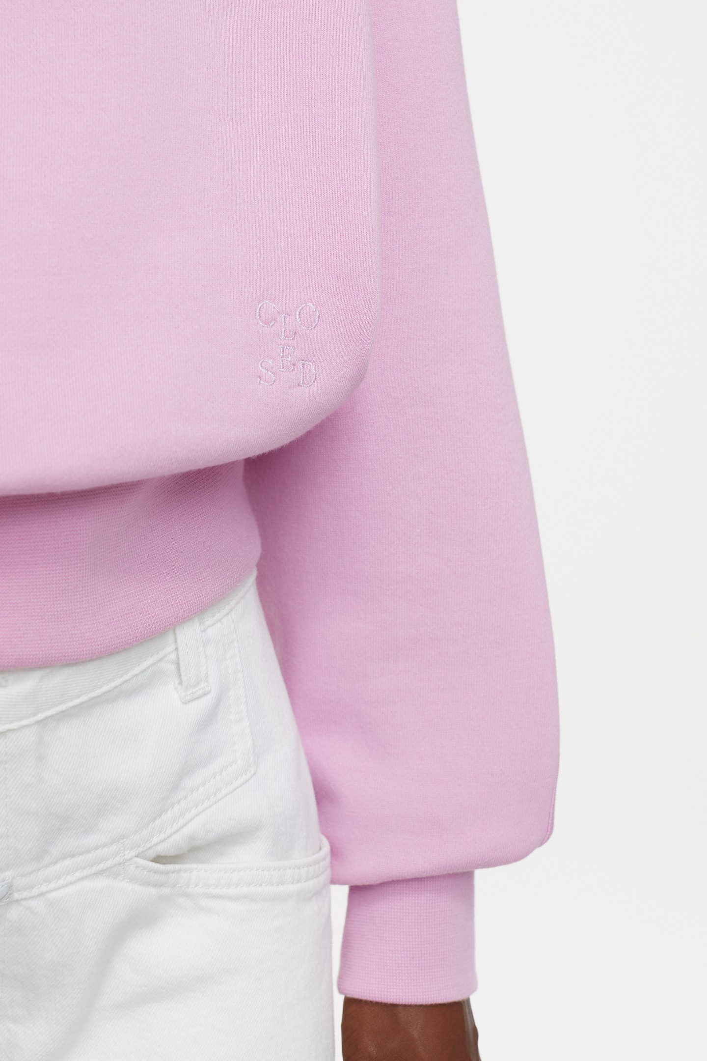 CROPPED CREW NECK T-SHIRTS PINK POENY 4