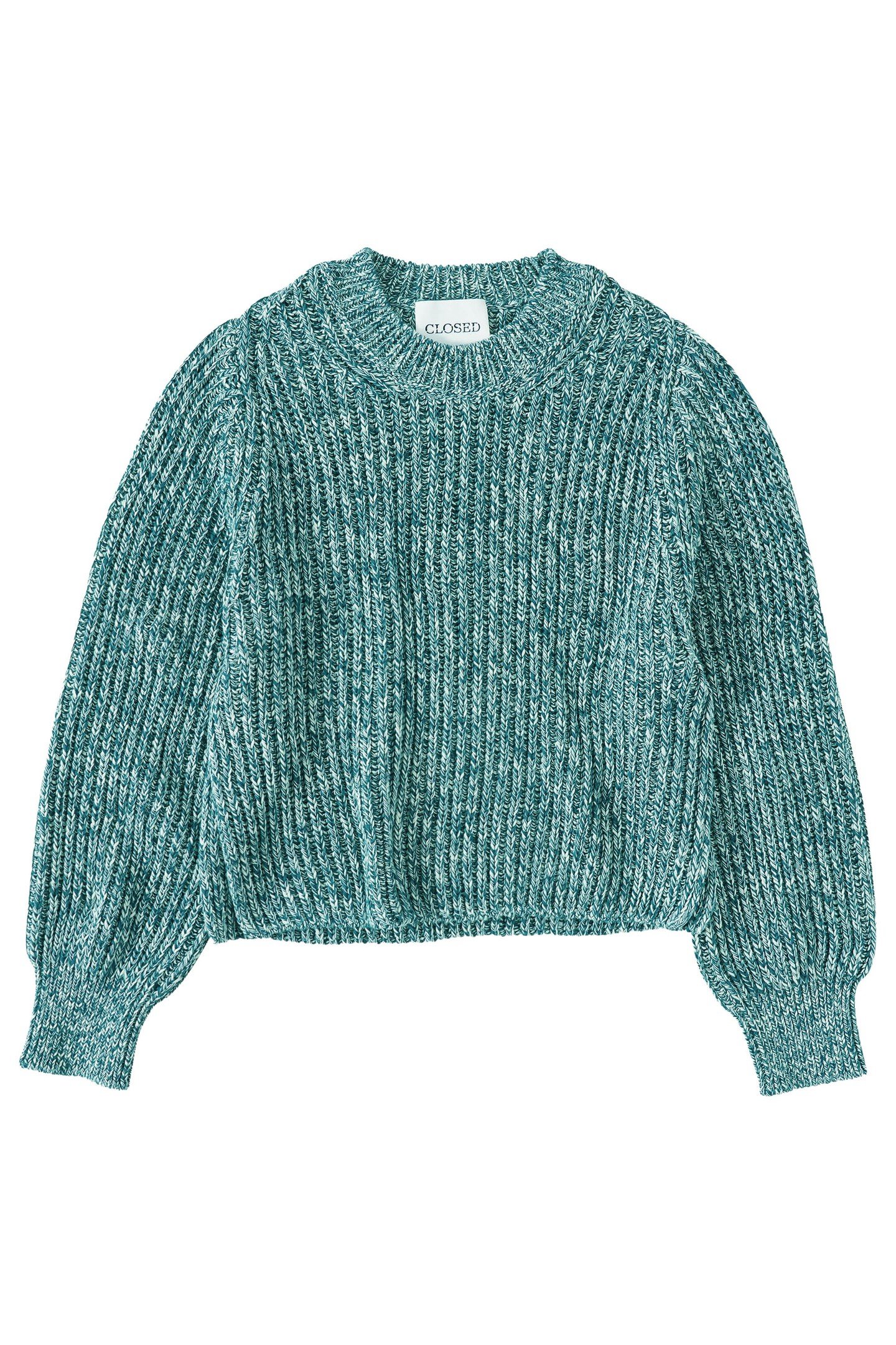 CREW NECK LONG SLEEVE KNITS MIDNIGHT LAKE 1