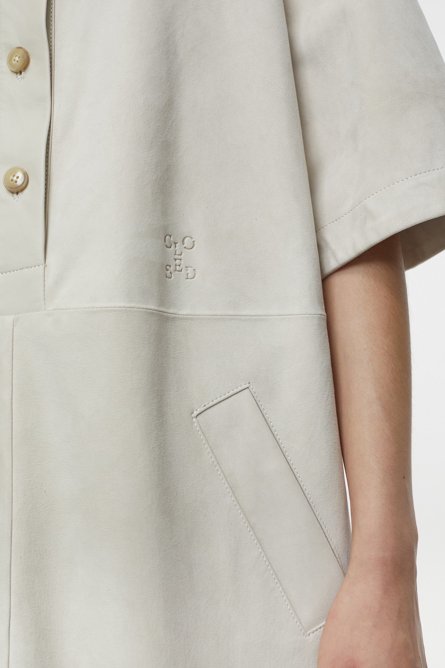 LEATHER DRESS LIMESTONE 2