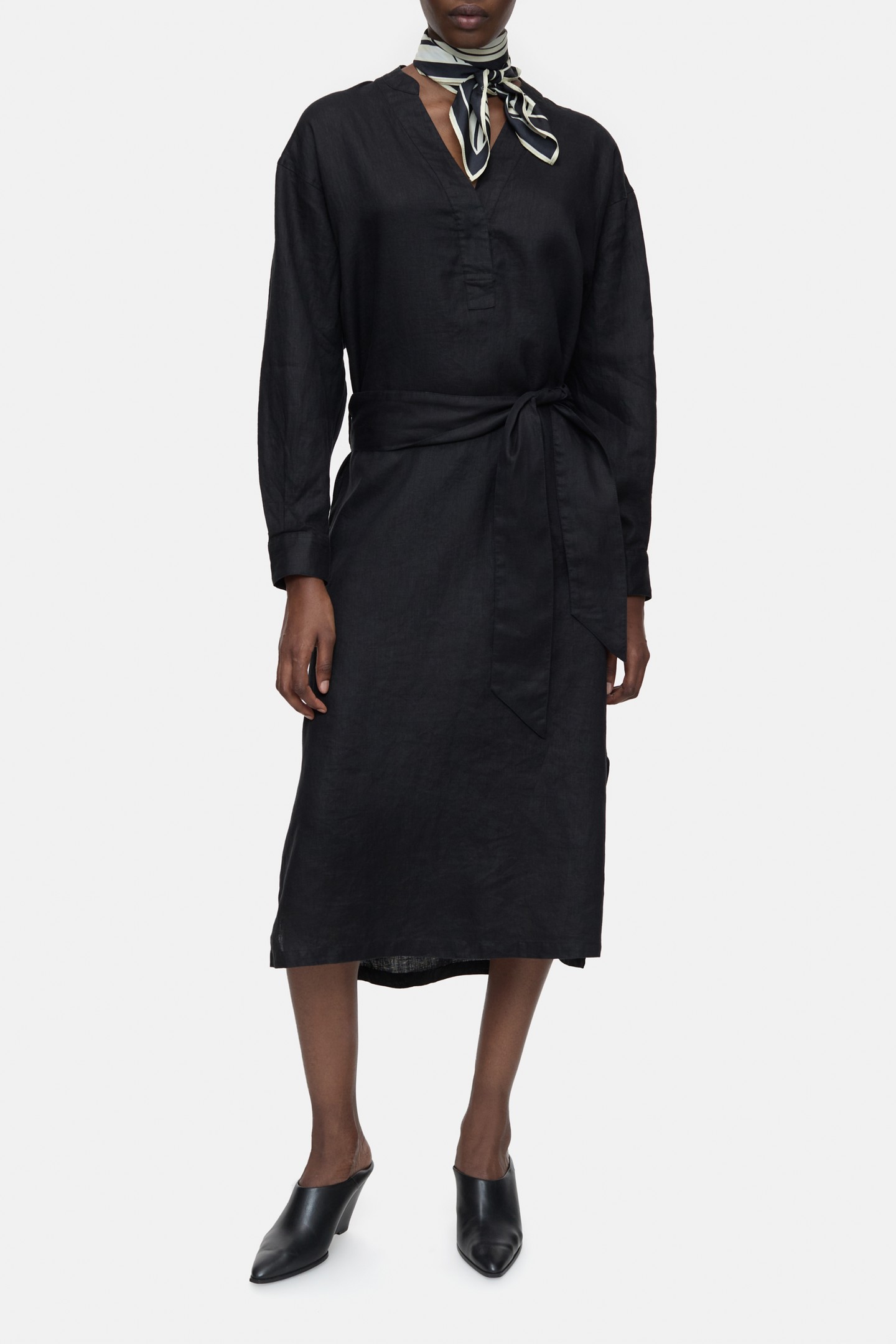 Closed Lacey Dresses Black Maat: XS | Midi Jurken Outlet | Dames | Zwart