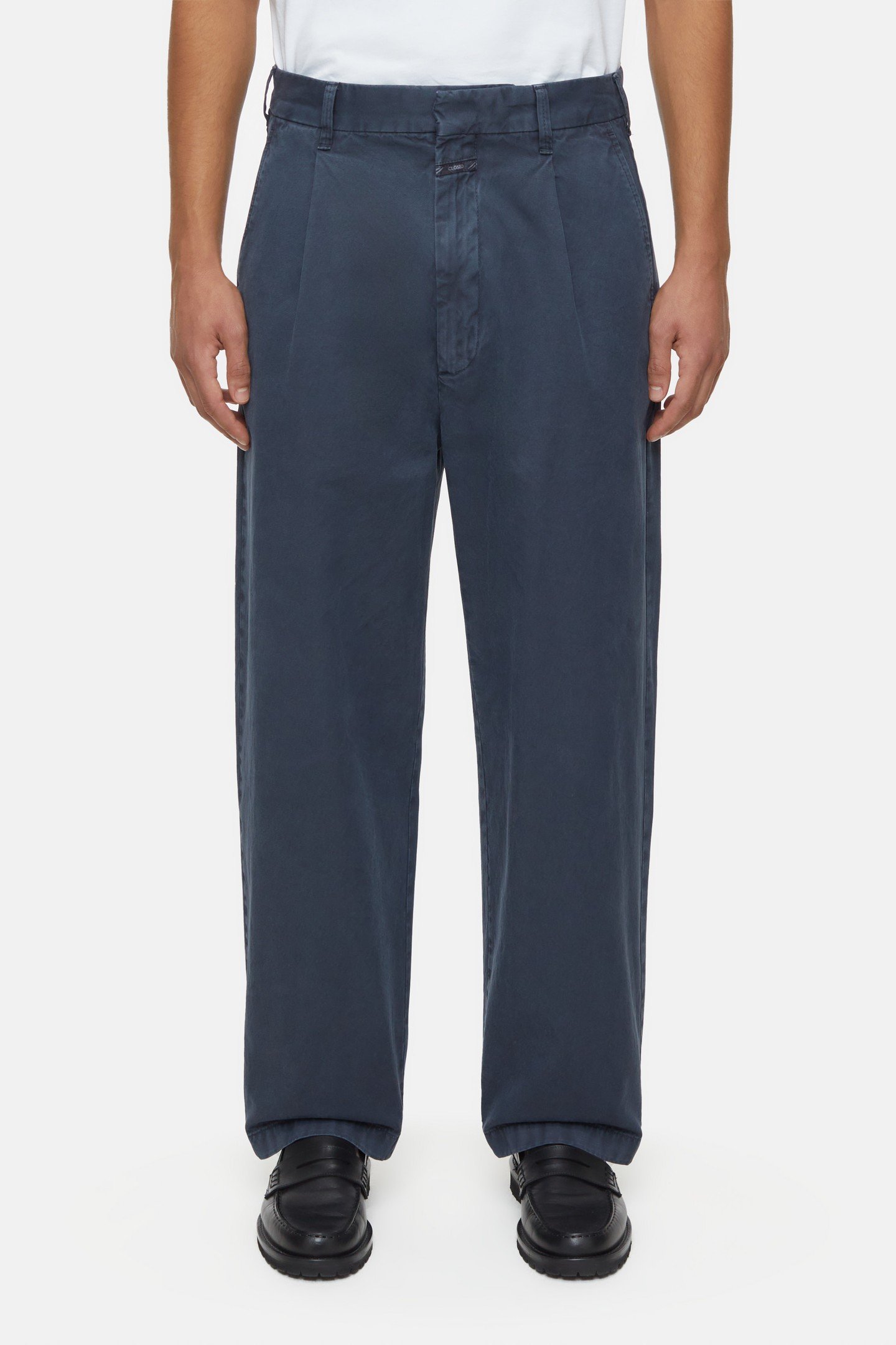 BLOMBERG WIDE PANTS SMOKEY BLUE 2