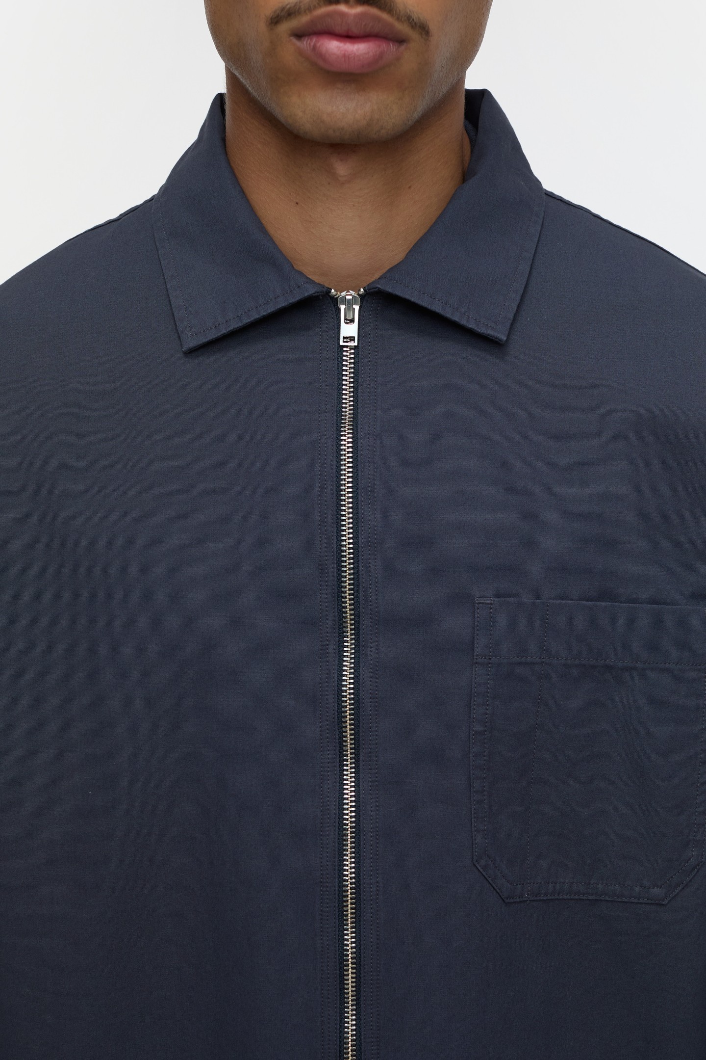 ZIPPED SHIRT & BLOUSES SMOKEY BLUE 2