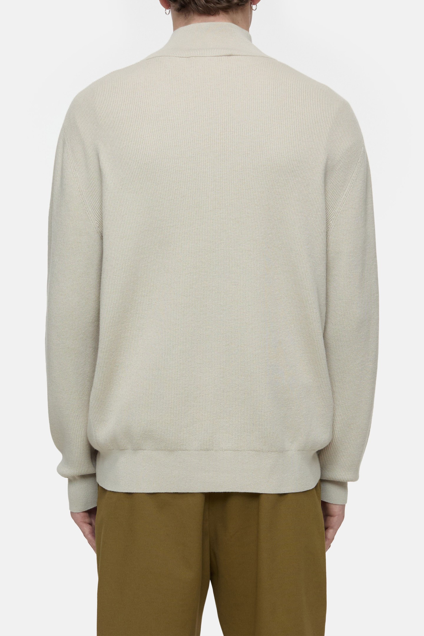 HALF ZIP JUMPER KNITS TONKA BEIGE 3