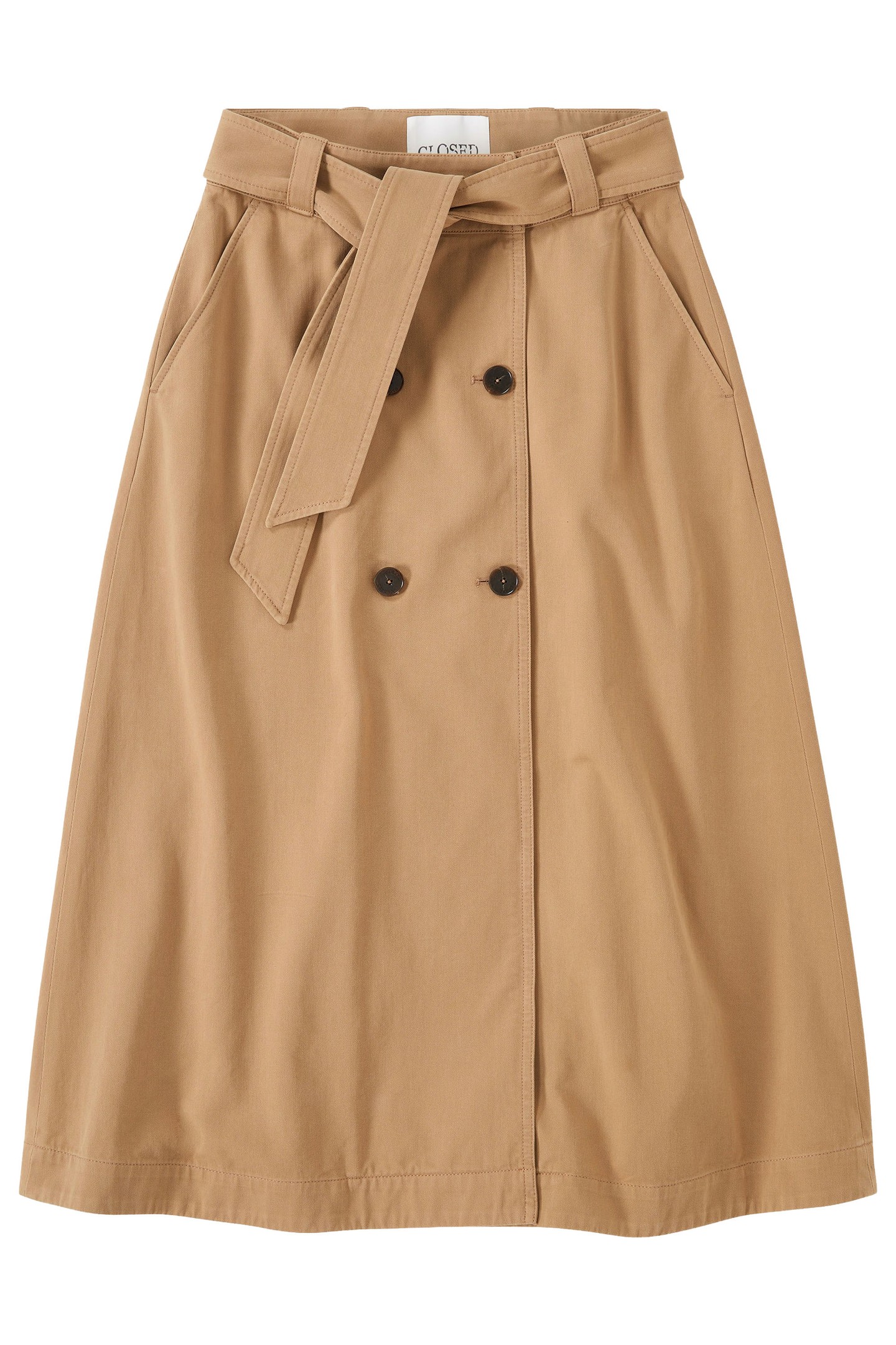 TRENCH SKIRT BISCOTTI BROWN 5