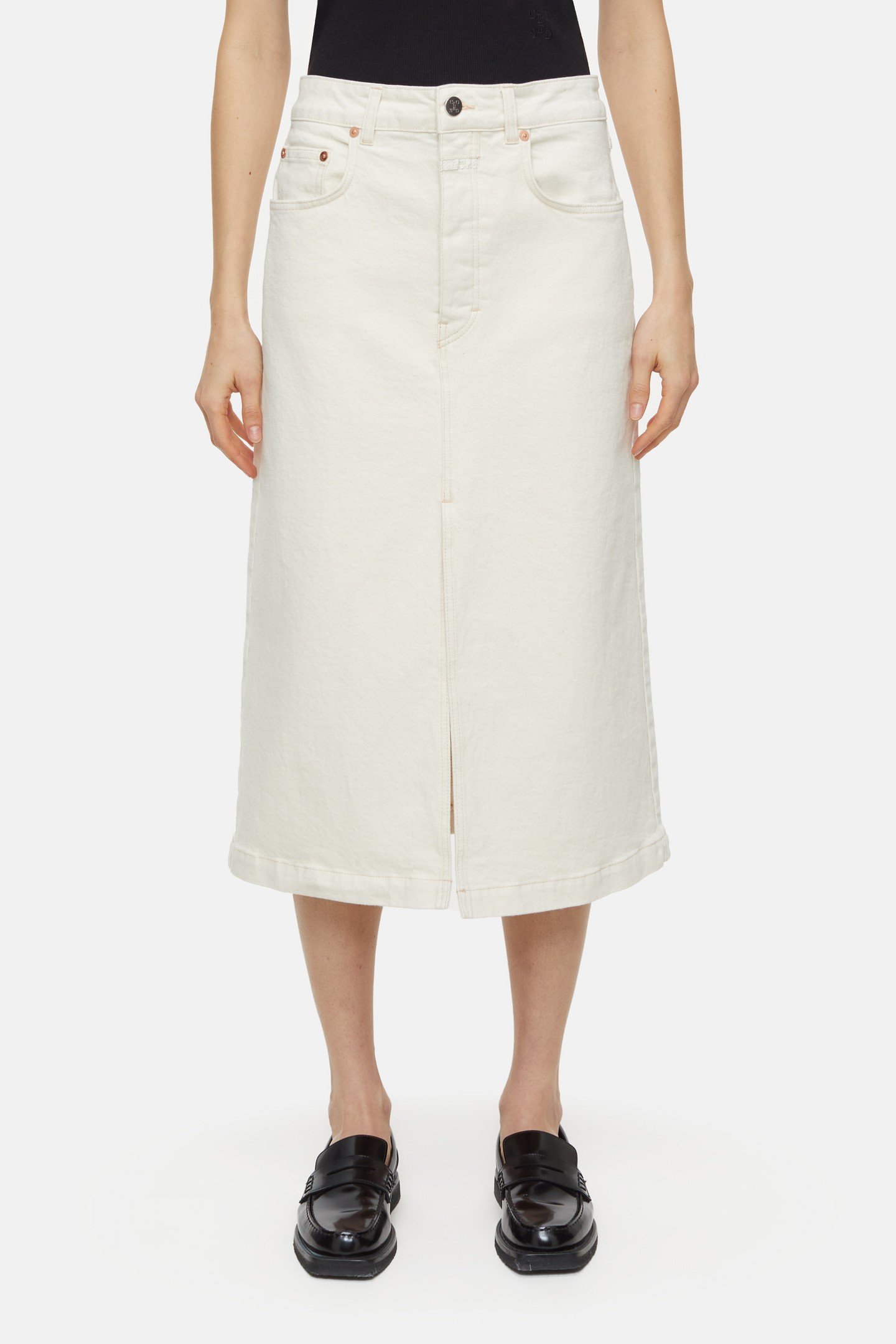 LOW WAIST SKIRT IVORY 2