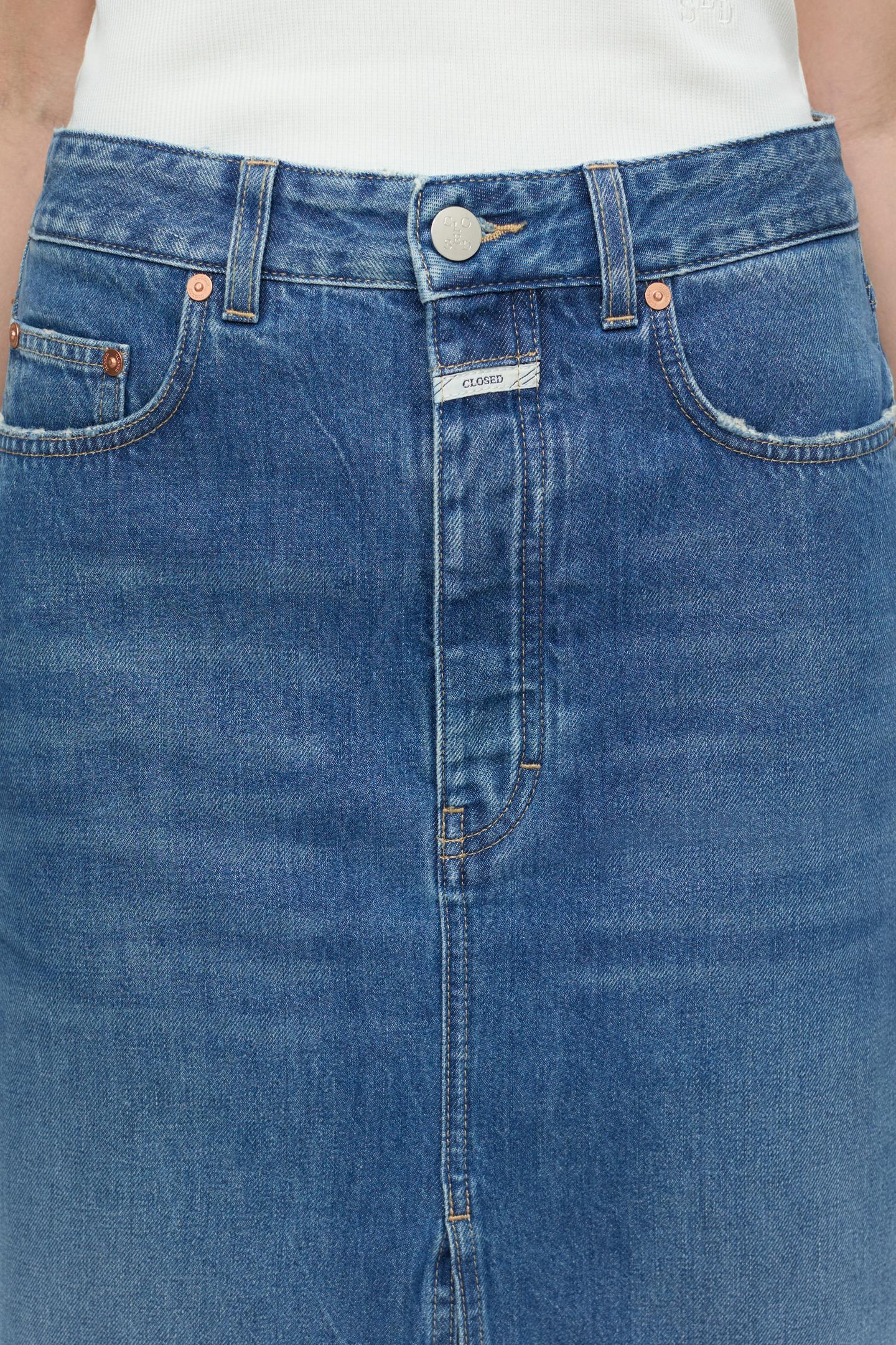 LOW WAIST SKIRT MID BLUE 3