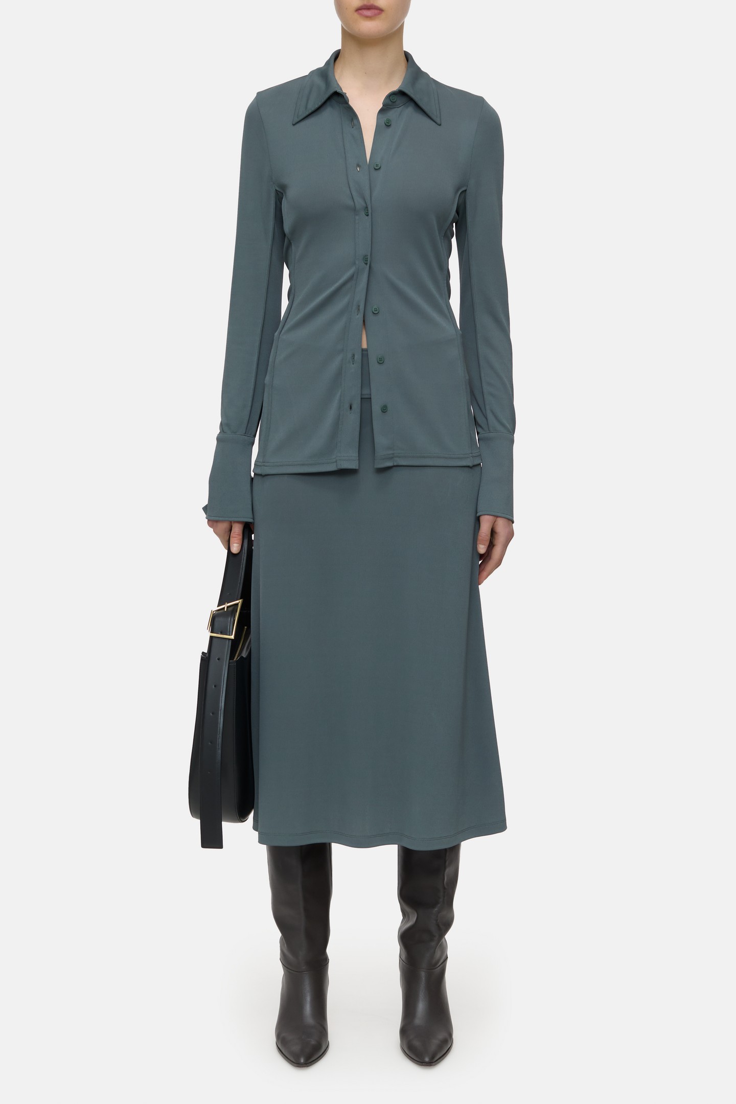 JERSEY SKIRT PINI GREEN 3