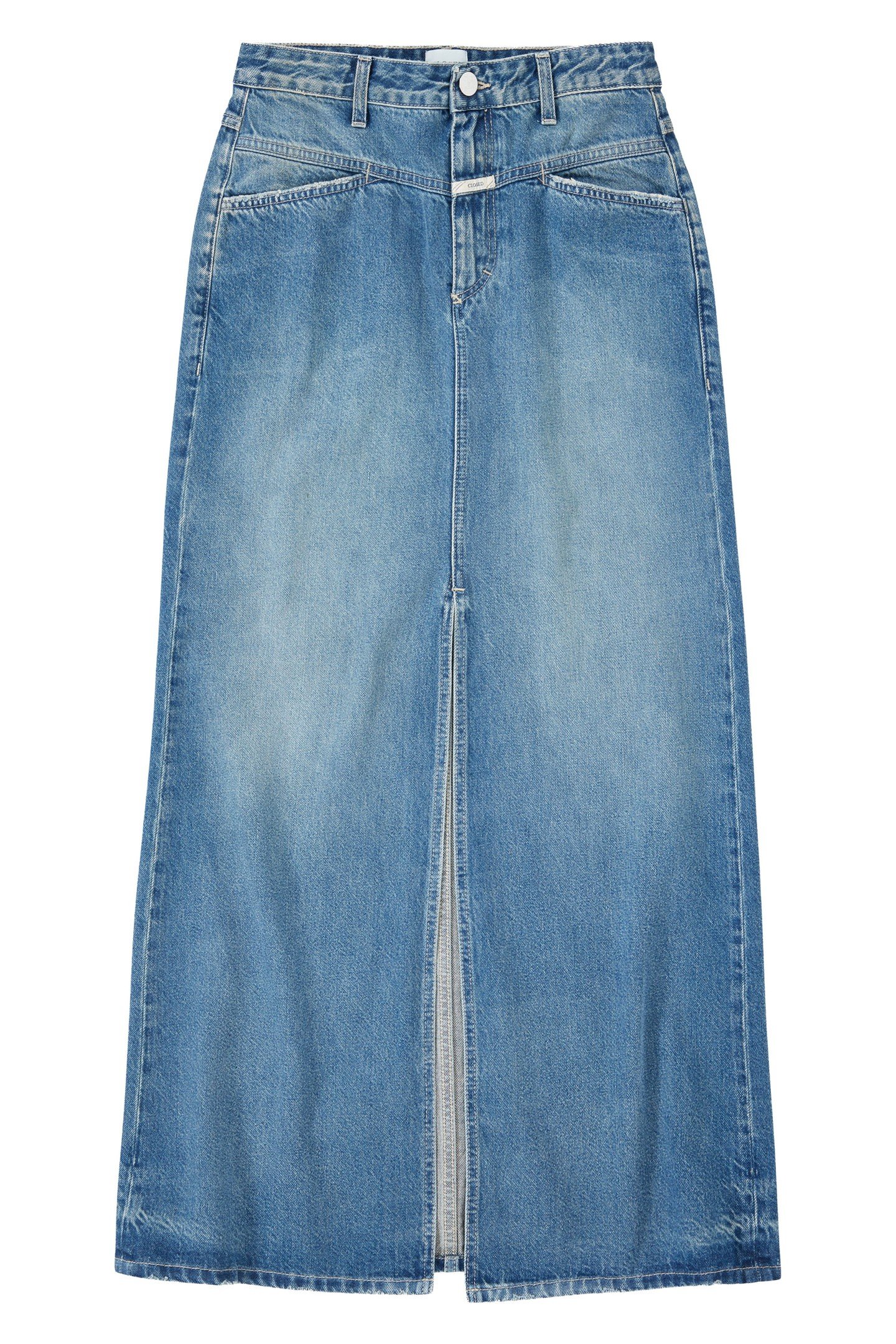 LONG X-POCKET SKIRT DARK BLUE 1