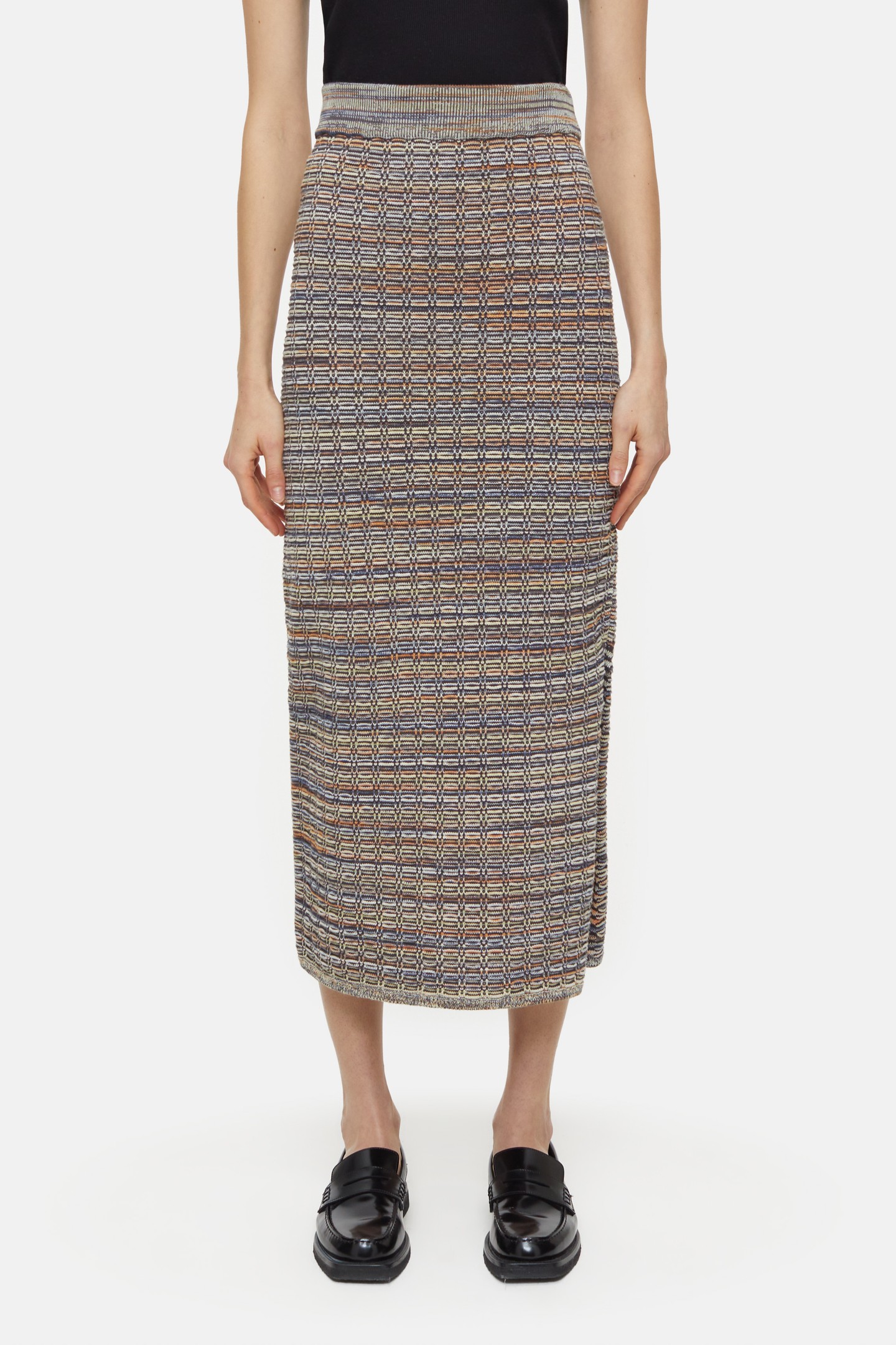 SLIM TUBE SKIRT HERITAGE GREY 2