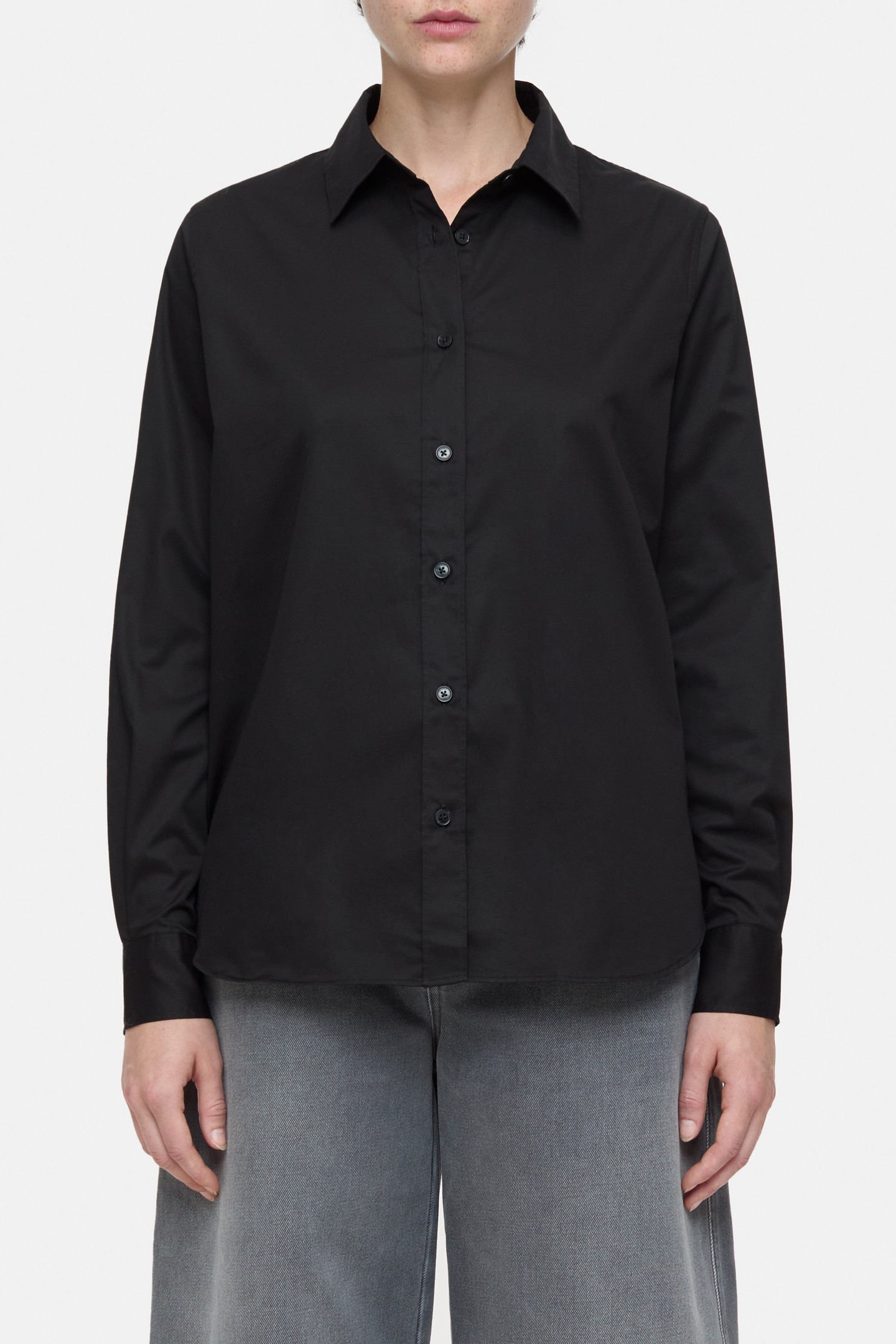 Closed Long Sleeve Shirt & Blouses Black Maat: XXS | Longsleeves Outlet | Dames | Zwart