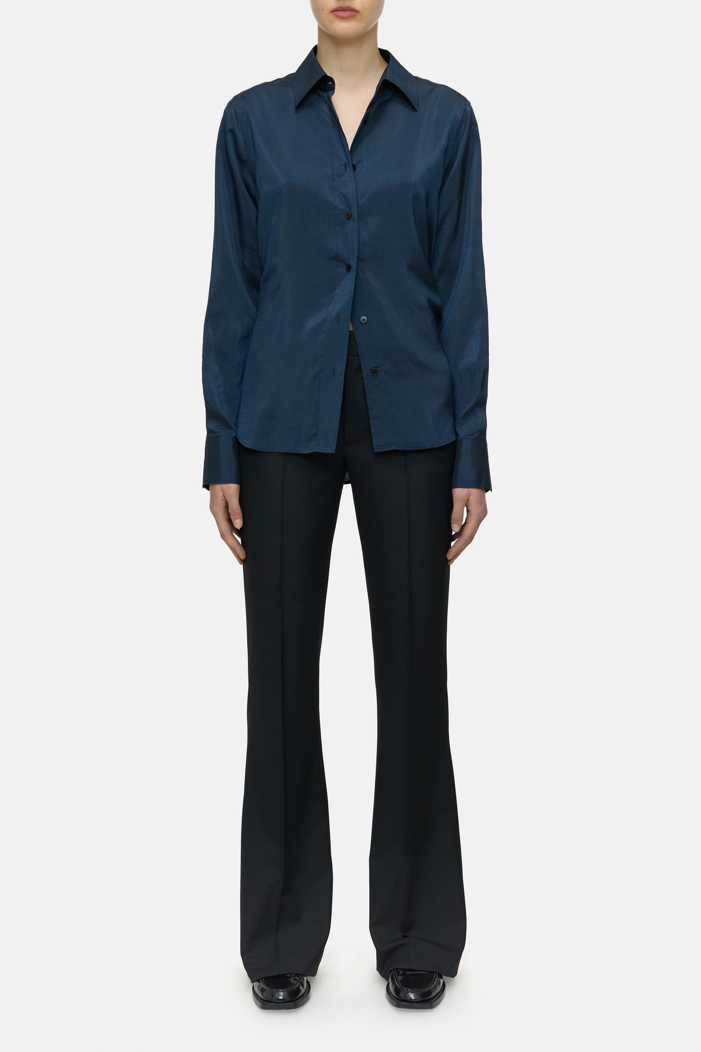 STRAIGHT FITTED SHIRT & BLOUSES SPACE BLUE 5