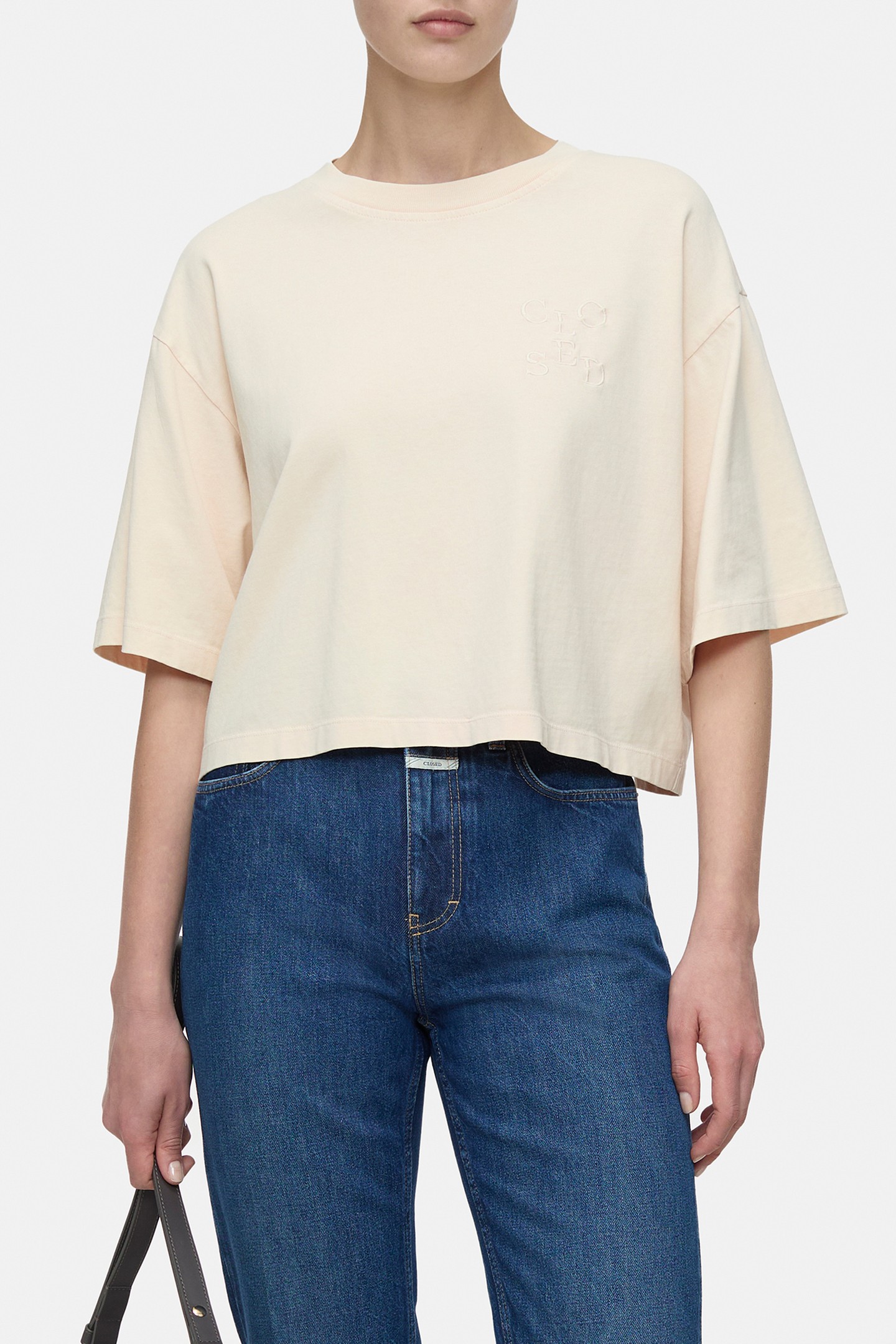 CROPPPED T-SHIRT T-SHIRTS ALBICOCCA by Closed