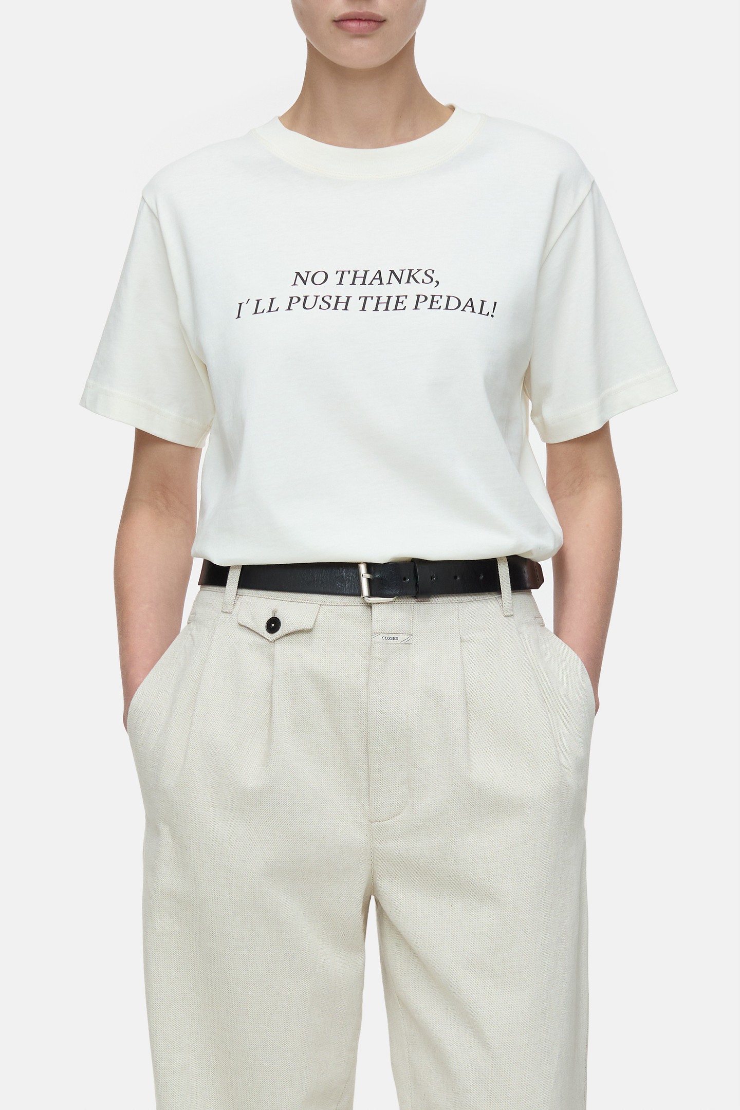 PRINTED T-SHIRT T-SHIRTS IVORY by Closed