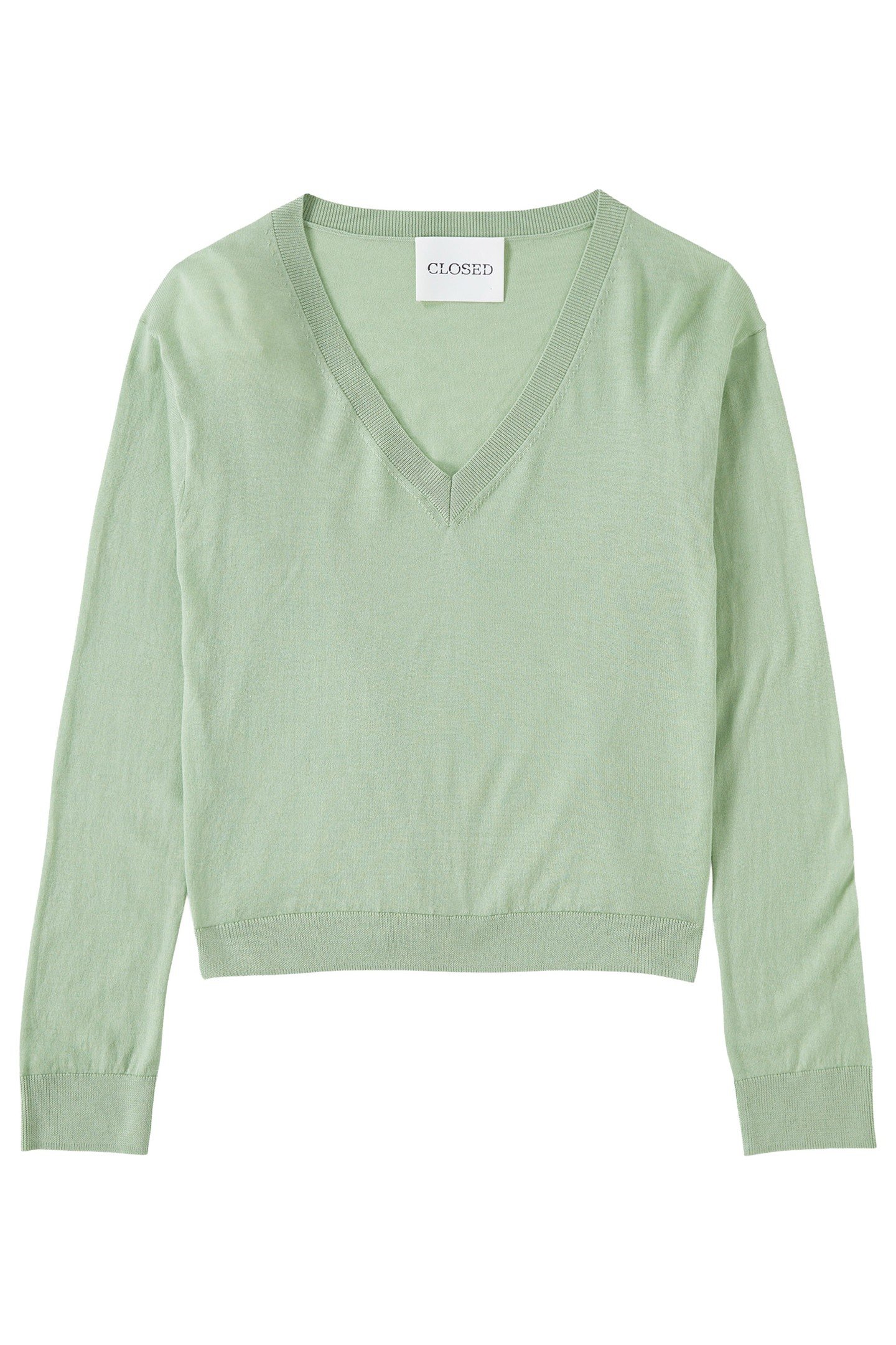 V NECK BOXY KNITS GIADA GREEN 1
