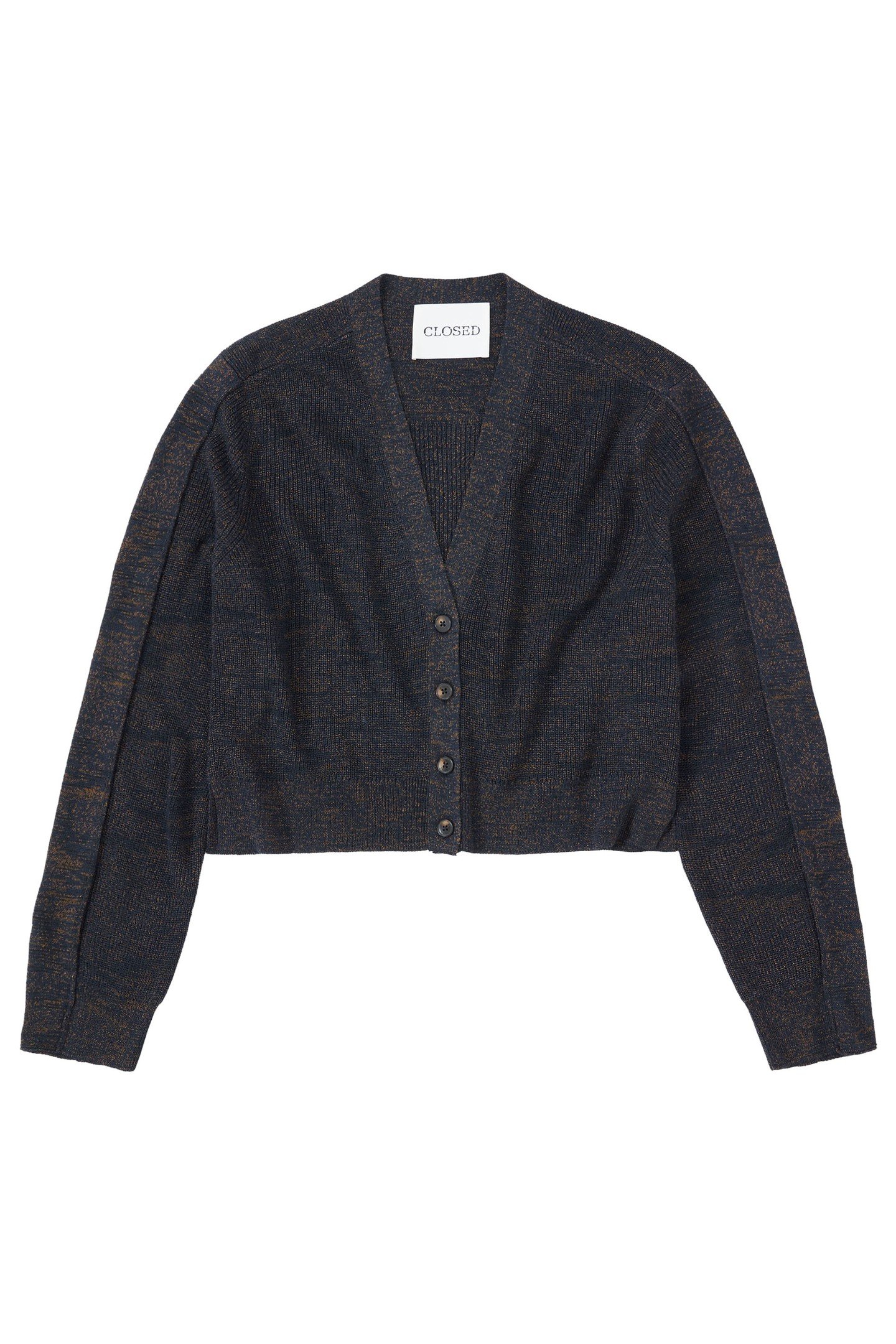 CROPPED CARDIGAN KNITS SMOKEY BLUE 1