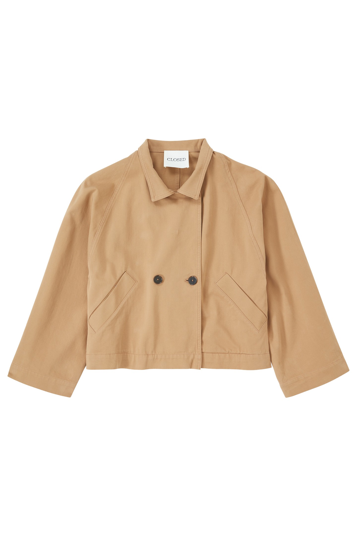 CROOPED TRENCH JACKET BISCOTTI BROWN 4
