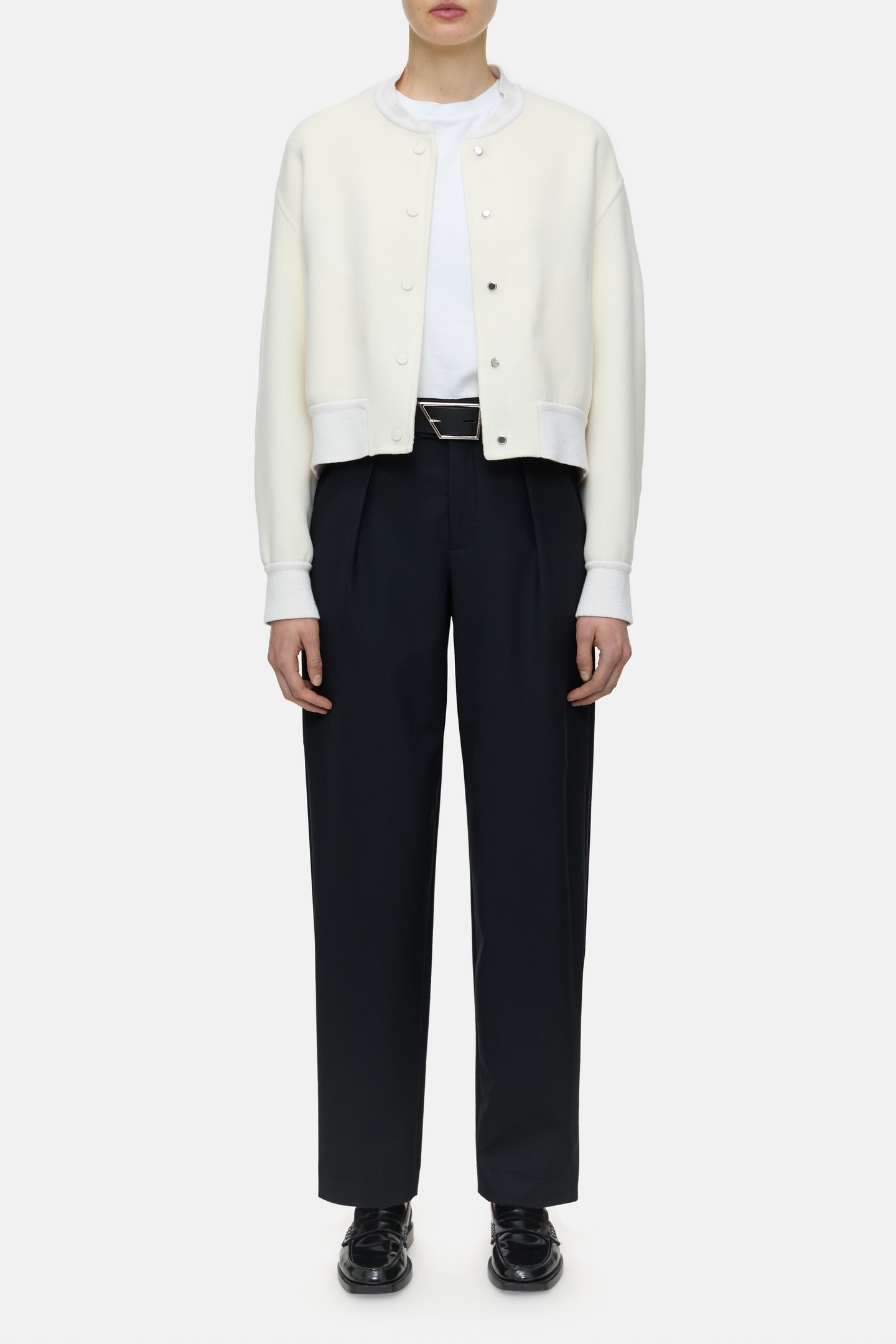 Closed Bomber Ivory Maat: XL | Bomberjacks Outlet | Dames | Wit