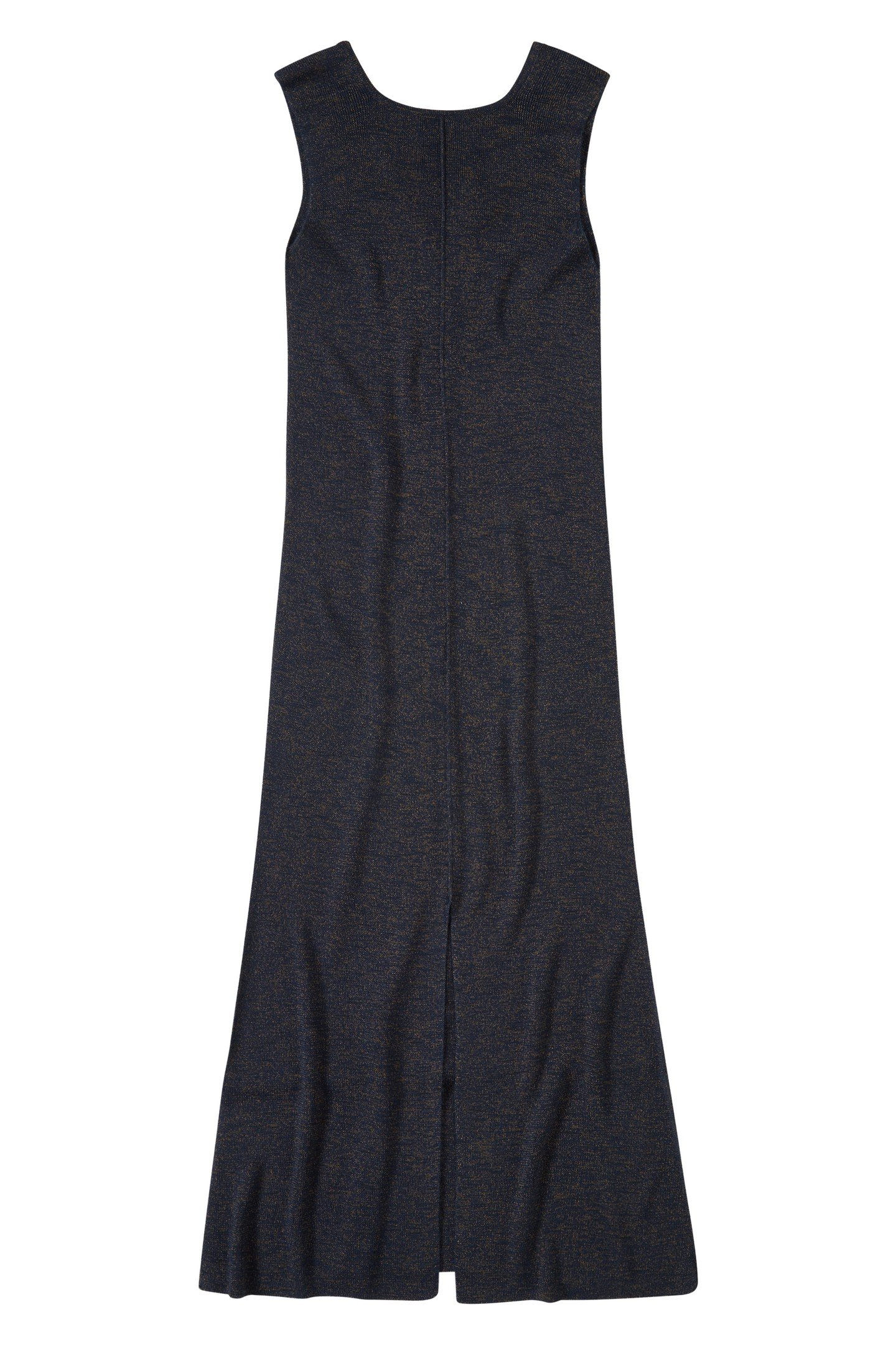 SLEEVELESS RIB DRESS SMOKEY BLUE 1