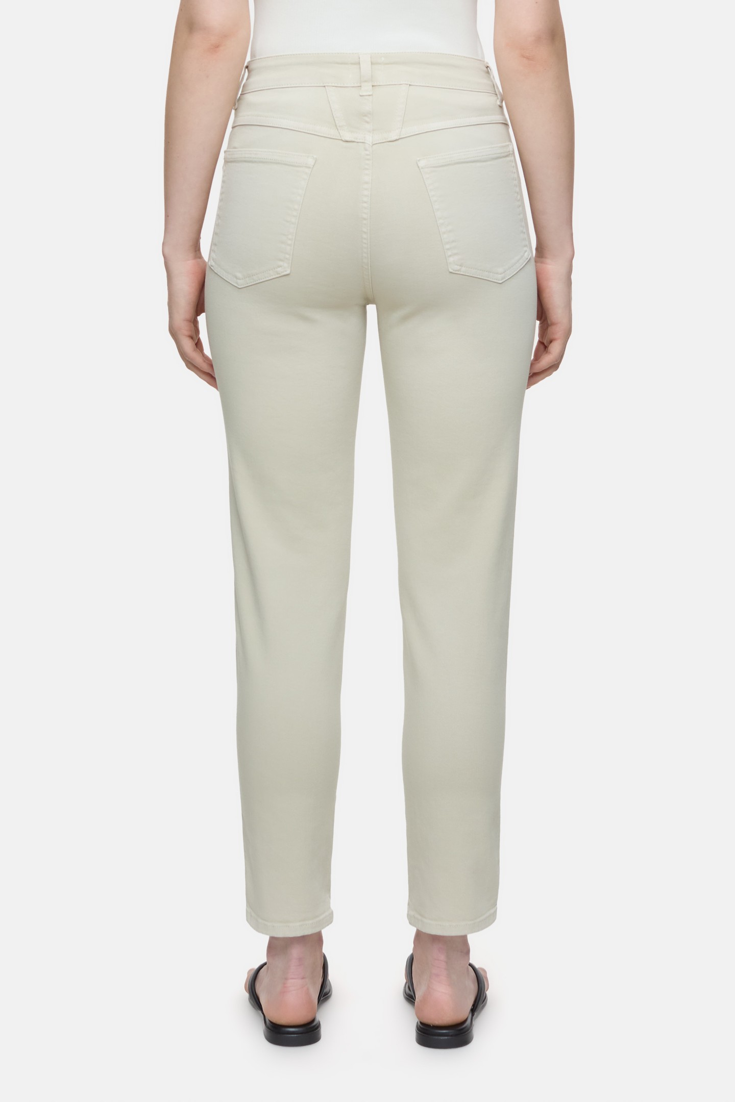 PEDAL PUSHER JEANS SABBIA BEIGE 3