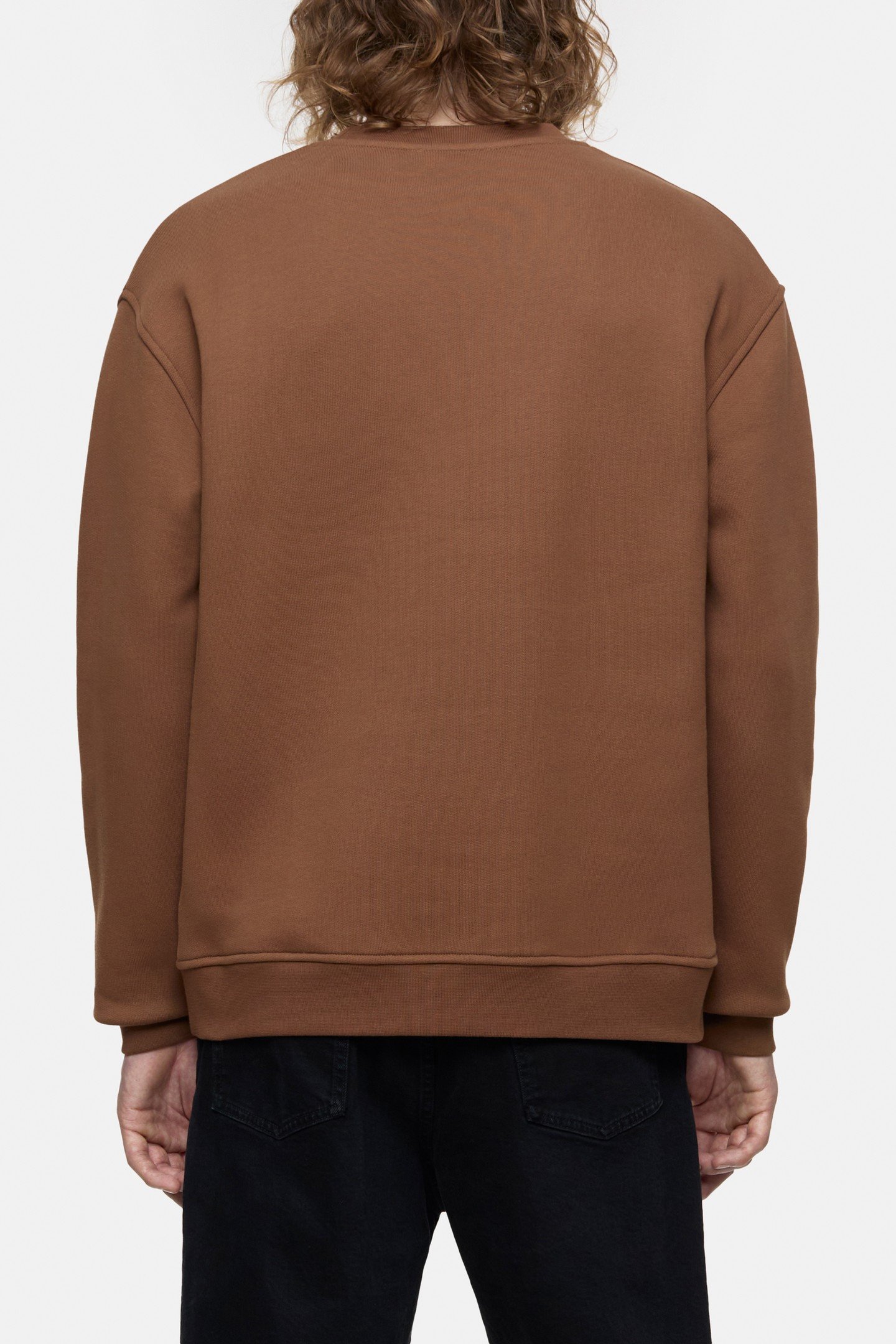 LOGO CREWNECK SWEAT T-SHIRTS CHESTNUT 3