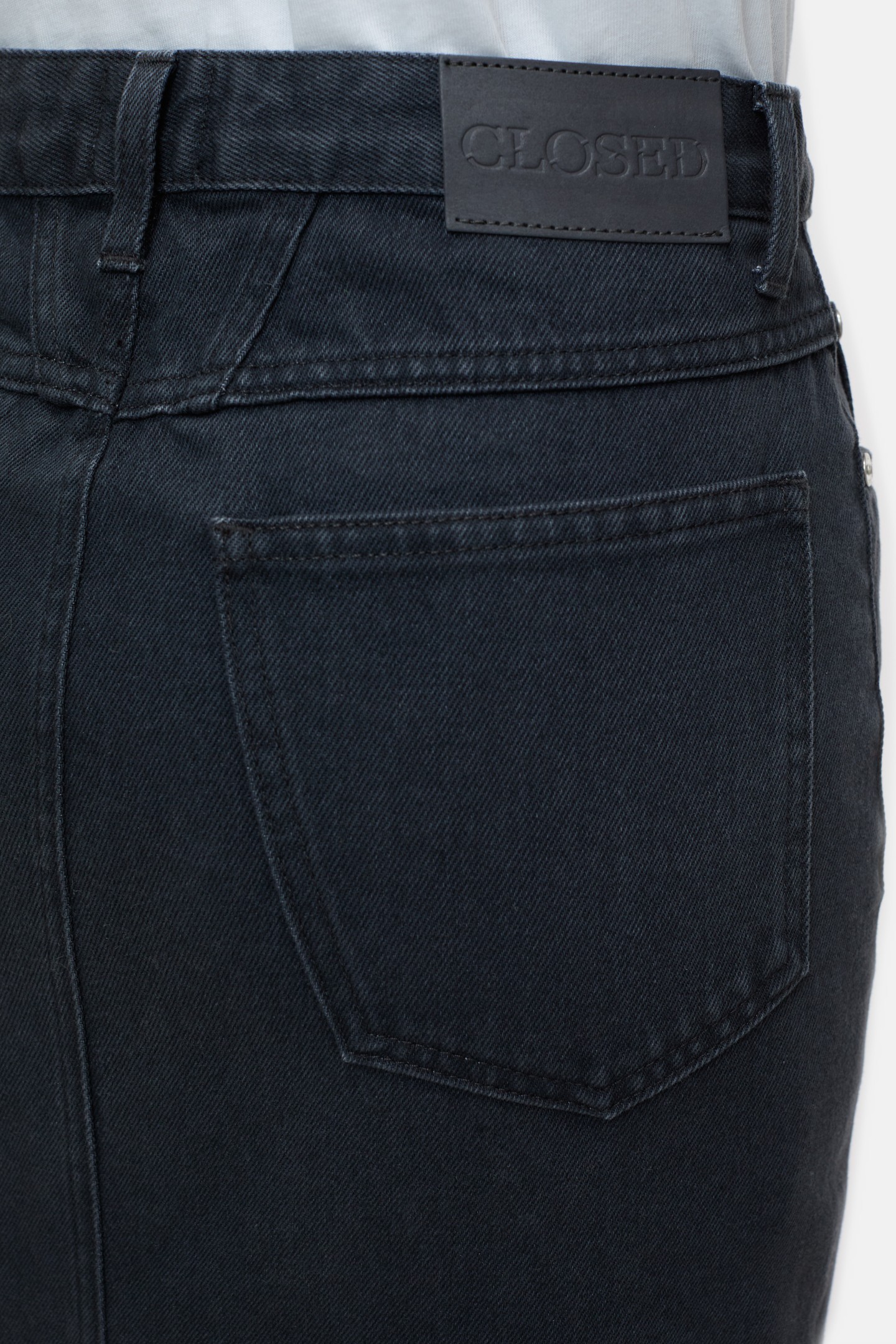 SLIM 5-POCKET SKIRT DARK GREY 4